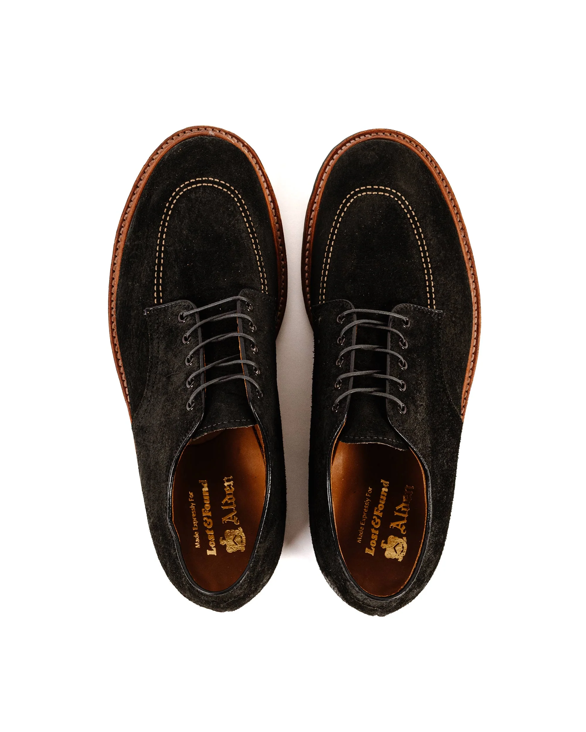 Alden Indy Shoe Reverse Earth Chamois with Commando Sole G1602C - Image 5