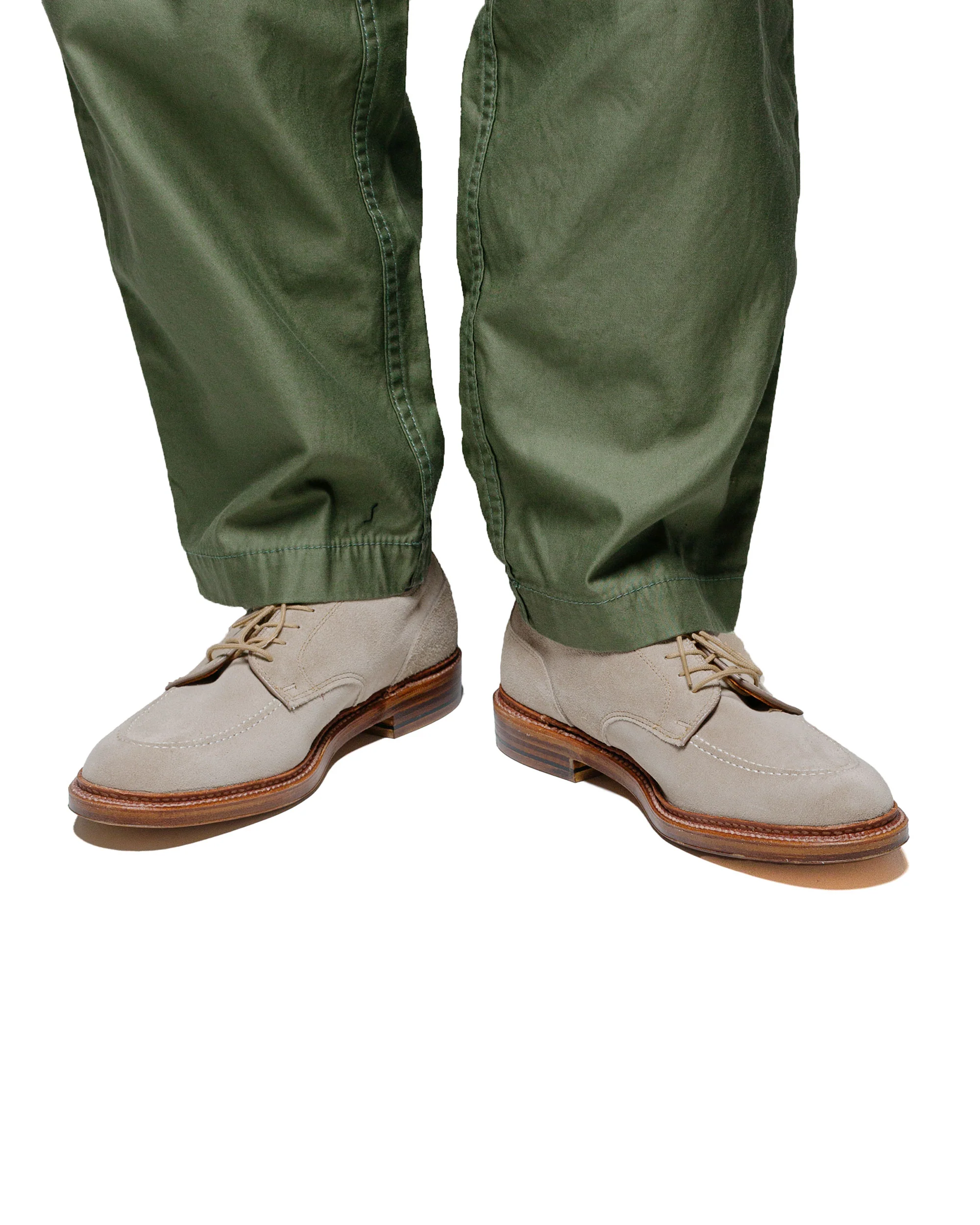 Alden Mocc Toe Blucher Milkshake Suede 24088 - Image 6
