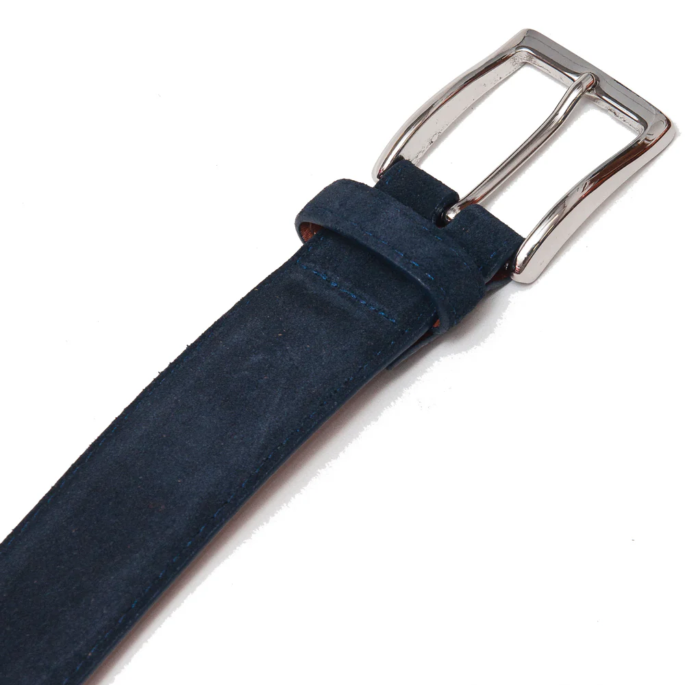 Alden Navy Suede Belt - Image 2