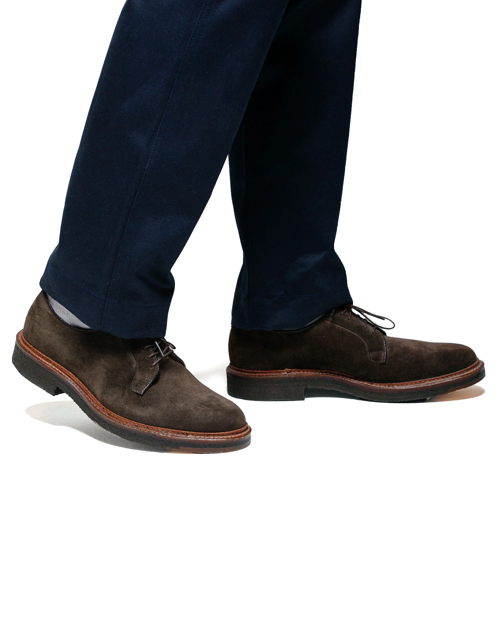 Alden Plain Toe Blucher Loden Suede G2402 - Image 4