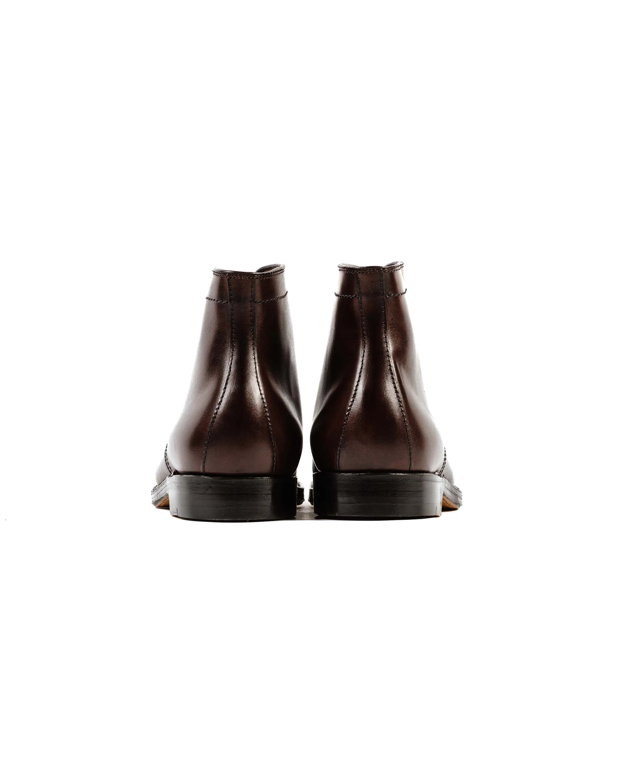 Alden Plain Toe Boot Dark Brown Calfskin G2804 - Image 4
