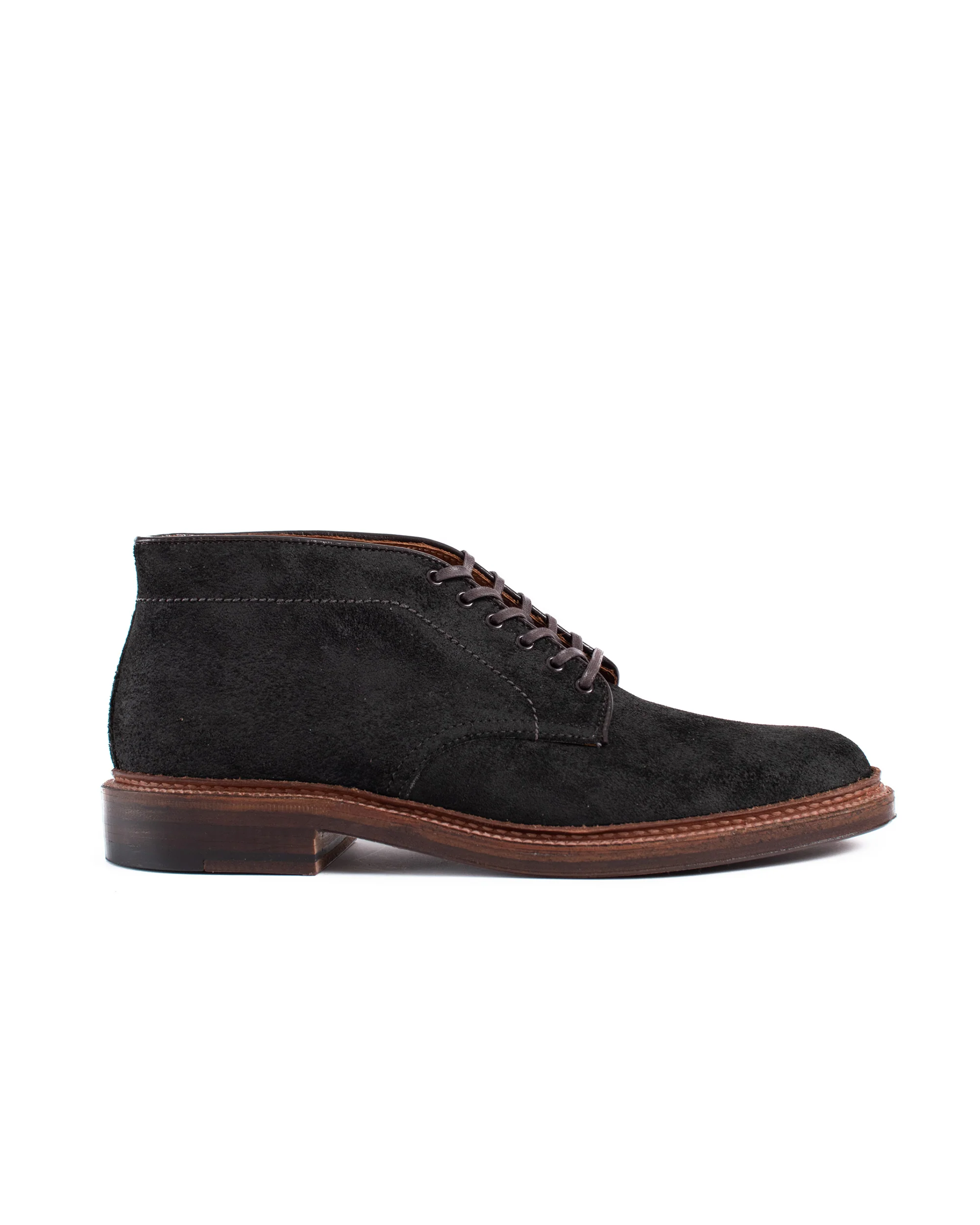 Alden Six Eye Chukka Boot Reverse Earth Chamois