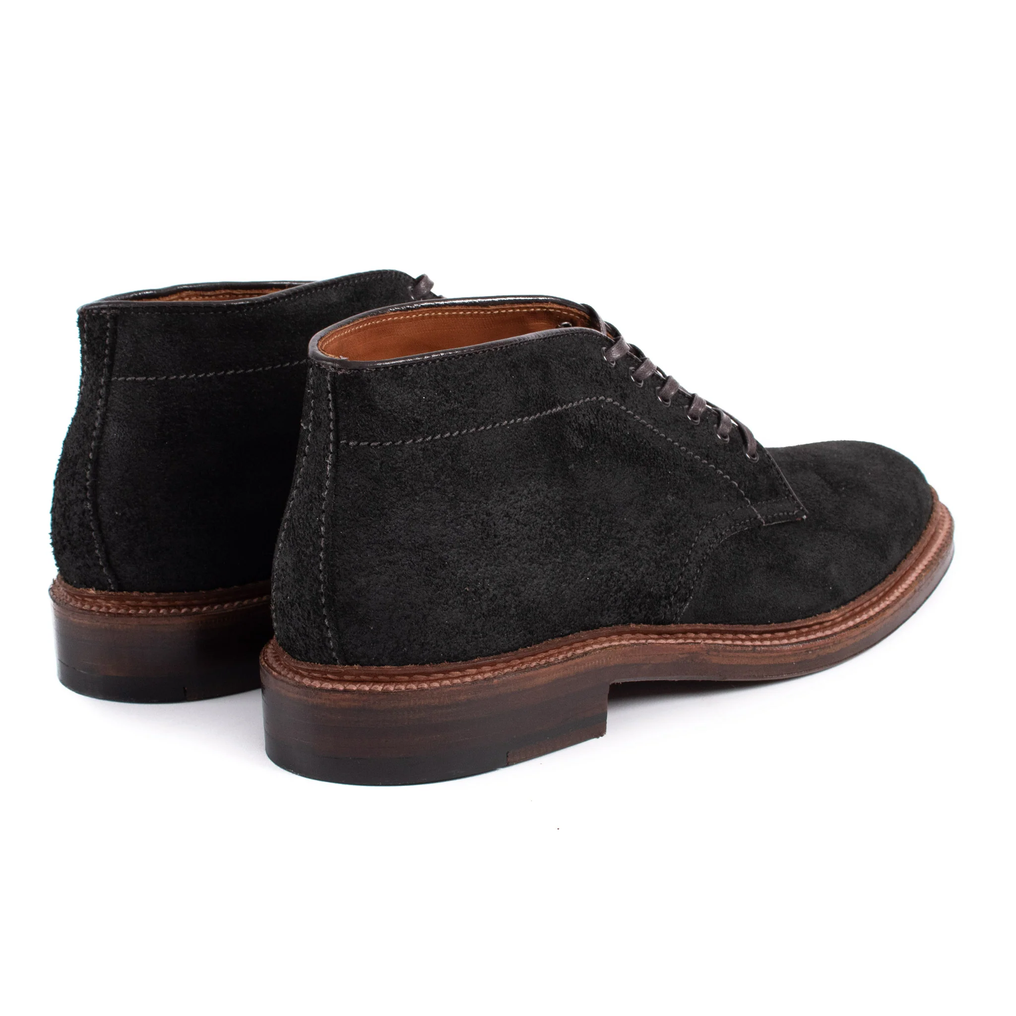 Alden Six Eye Chukka Boot Reverse Earth Chamois - Image 3