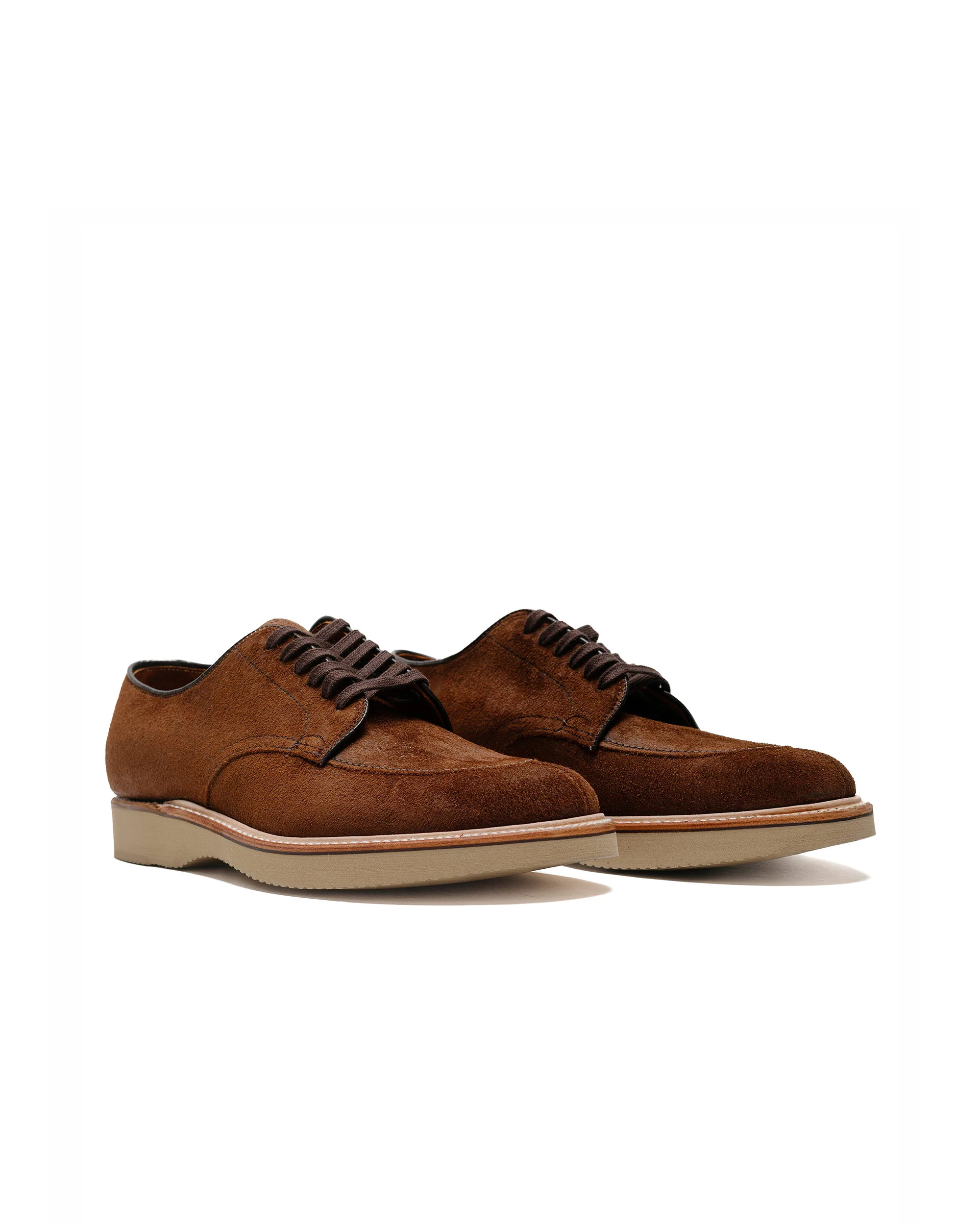 Alden V Tip Blucher Reverse Tobacco Chamois G2602 - Image 2