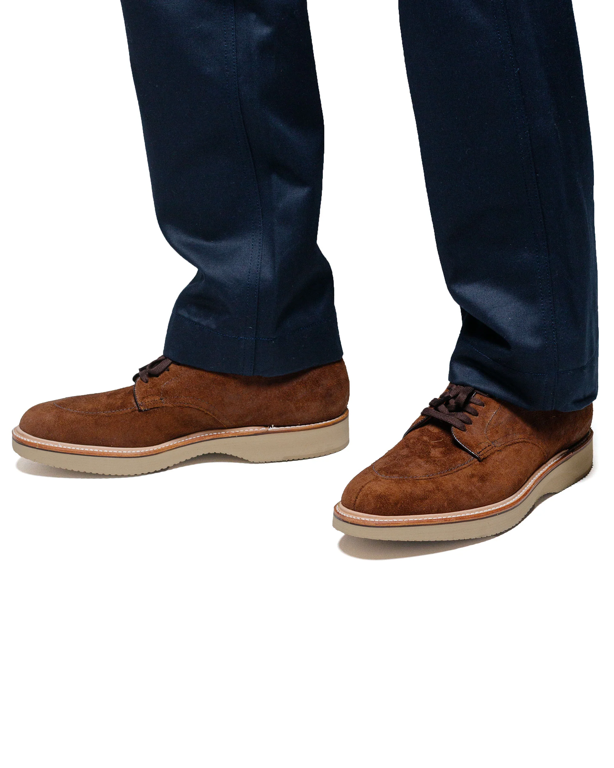 Alden V Tip Blucher Reverse Tobacco Chamois G2602 - Image 6
