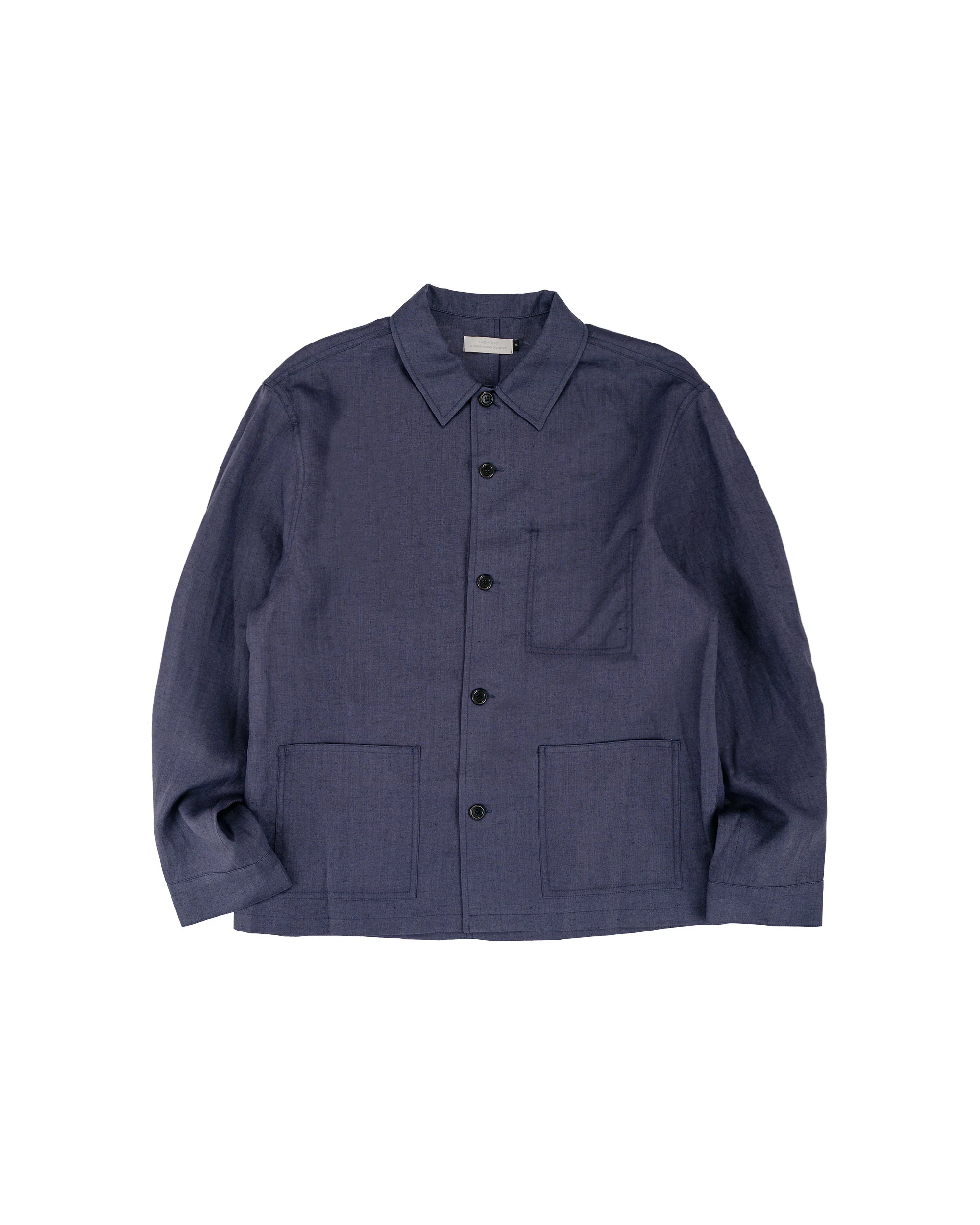 Amomento Linen Pocket Jacket Blue
