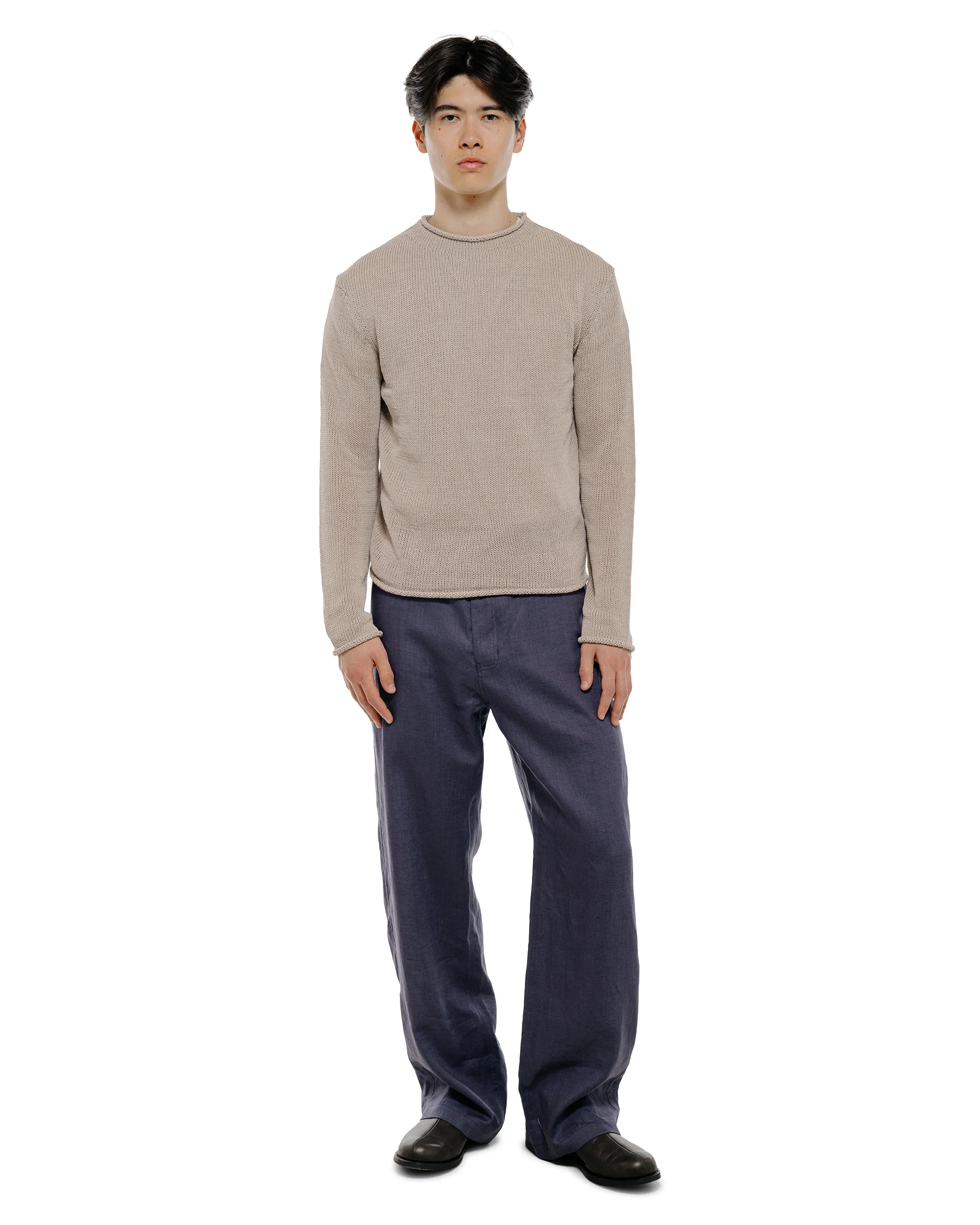 Amomento Paper Yarn Pullover Beige - Image 5