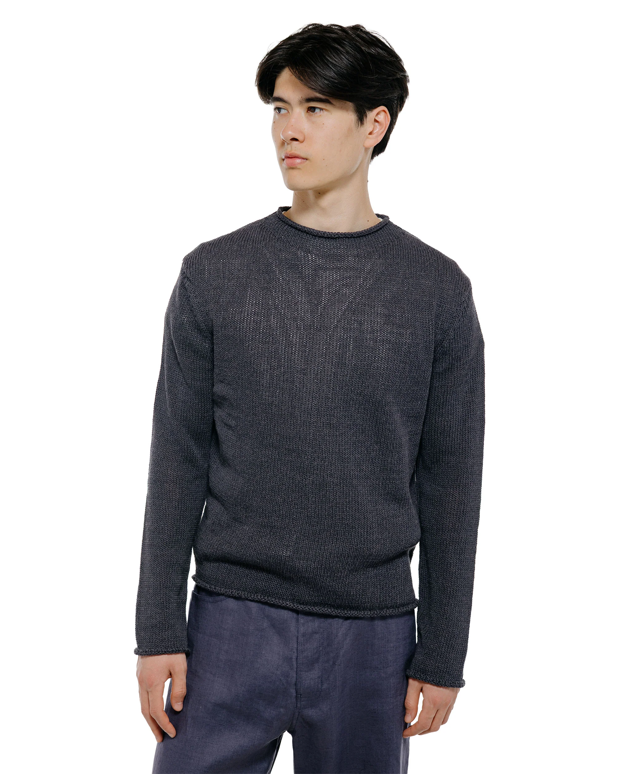Amomento Paper Yarn Pullover Charcoal - Image 2