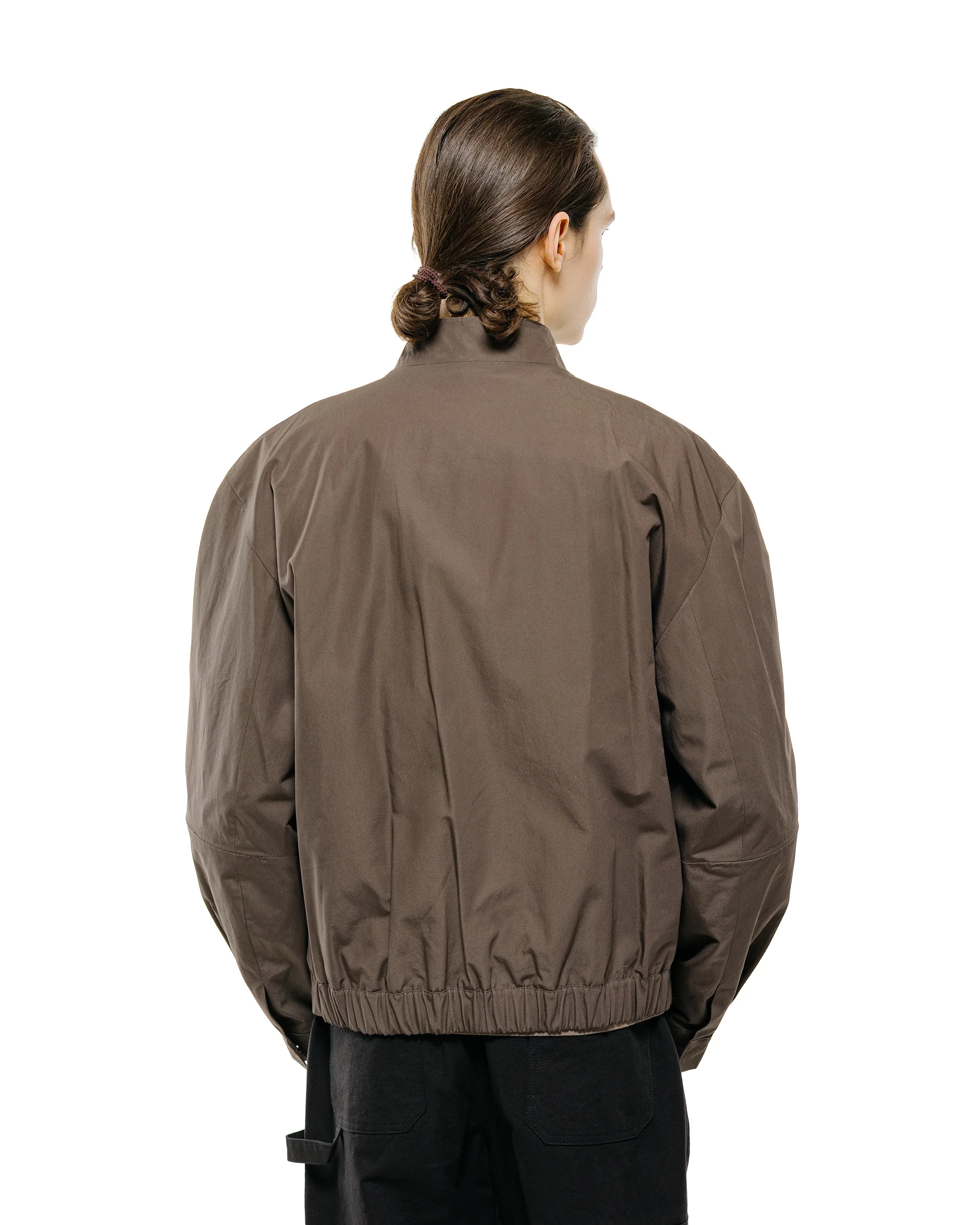 Amomento Raglan Cotton Zip Jumper Brown - Image 3