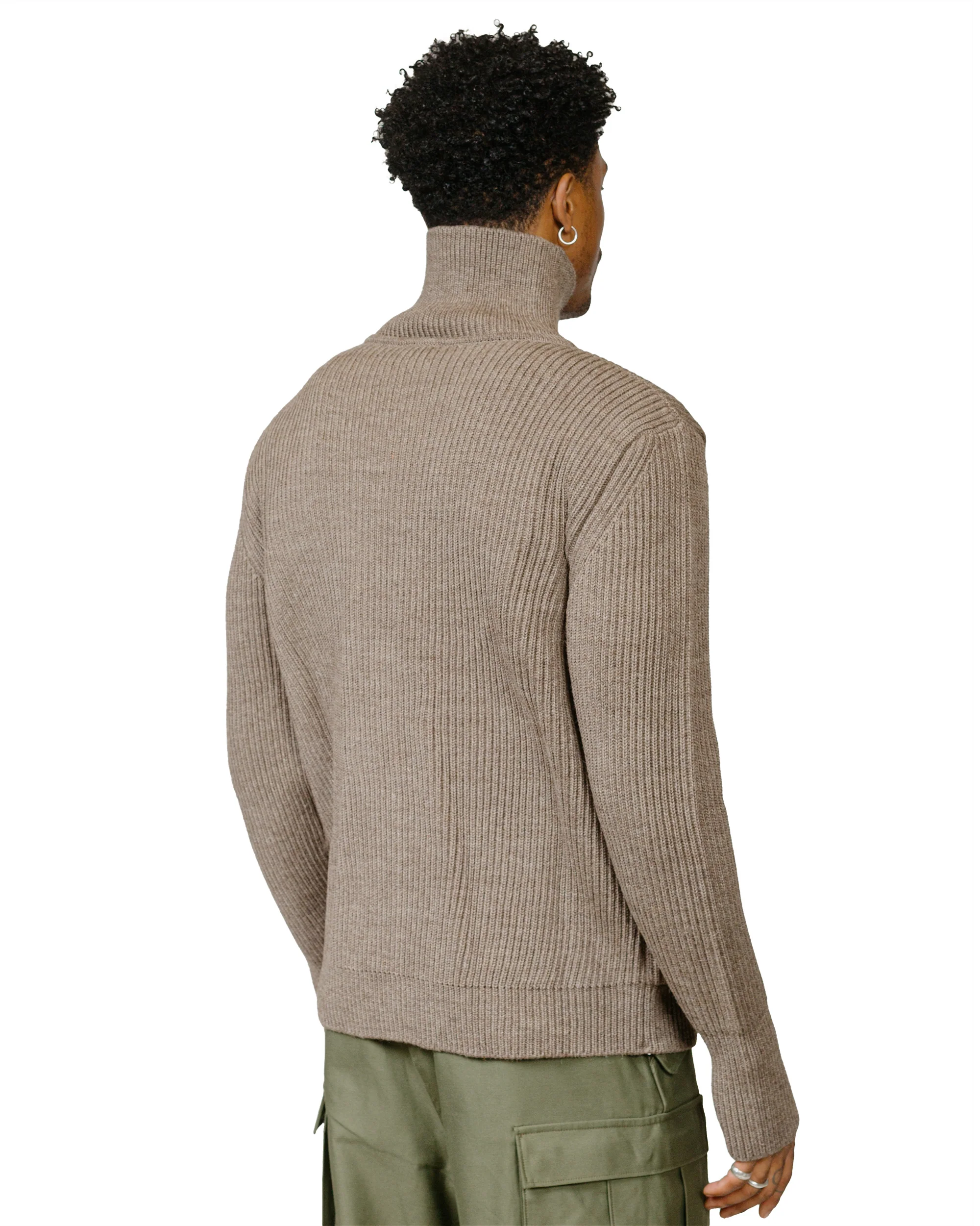 Andersen-Andersen Navy Full-Zip Pockets Natural Taupe - Image 3
