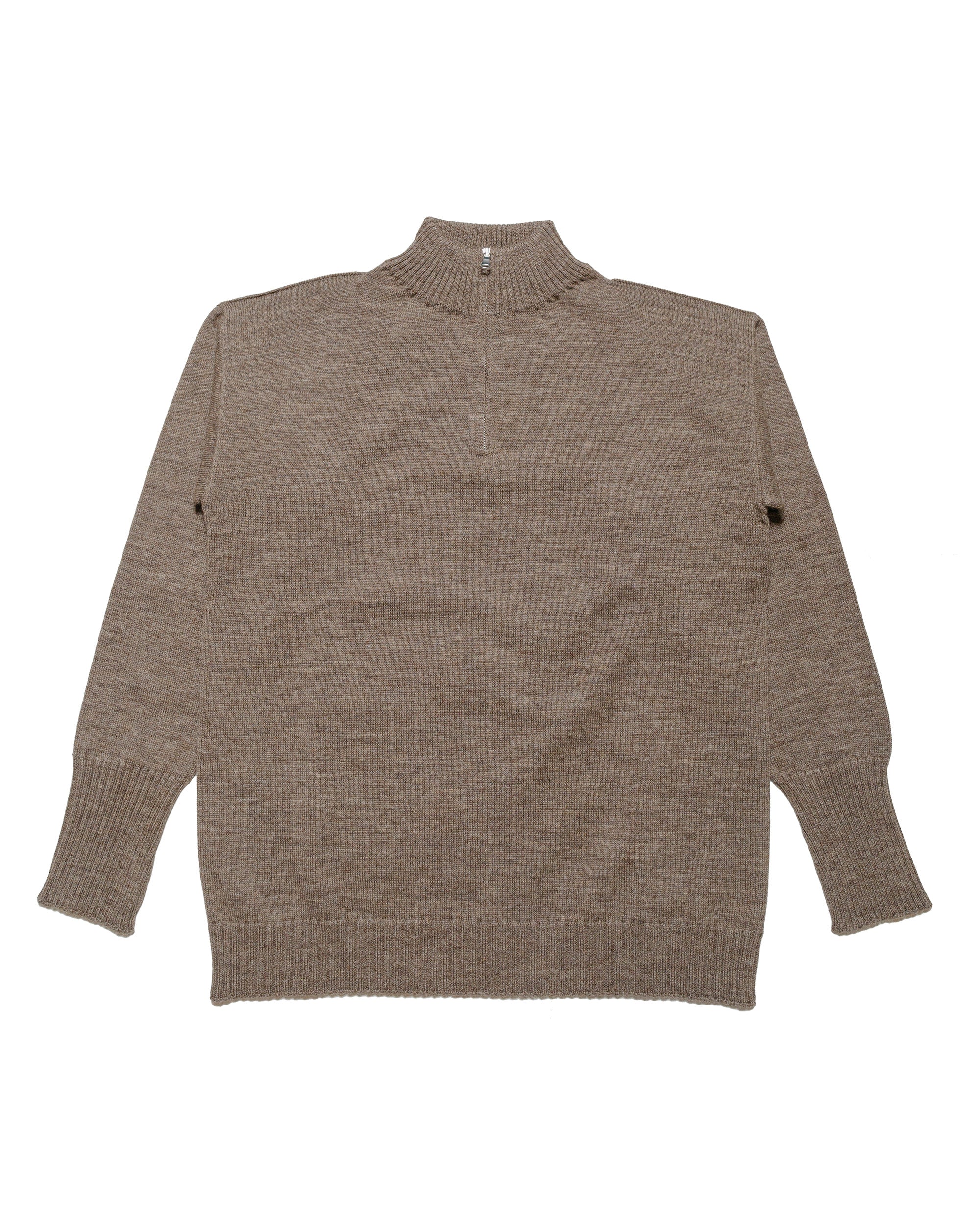 Andersen-Andersen Seaman Half-Zip Natural Taupe