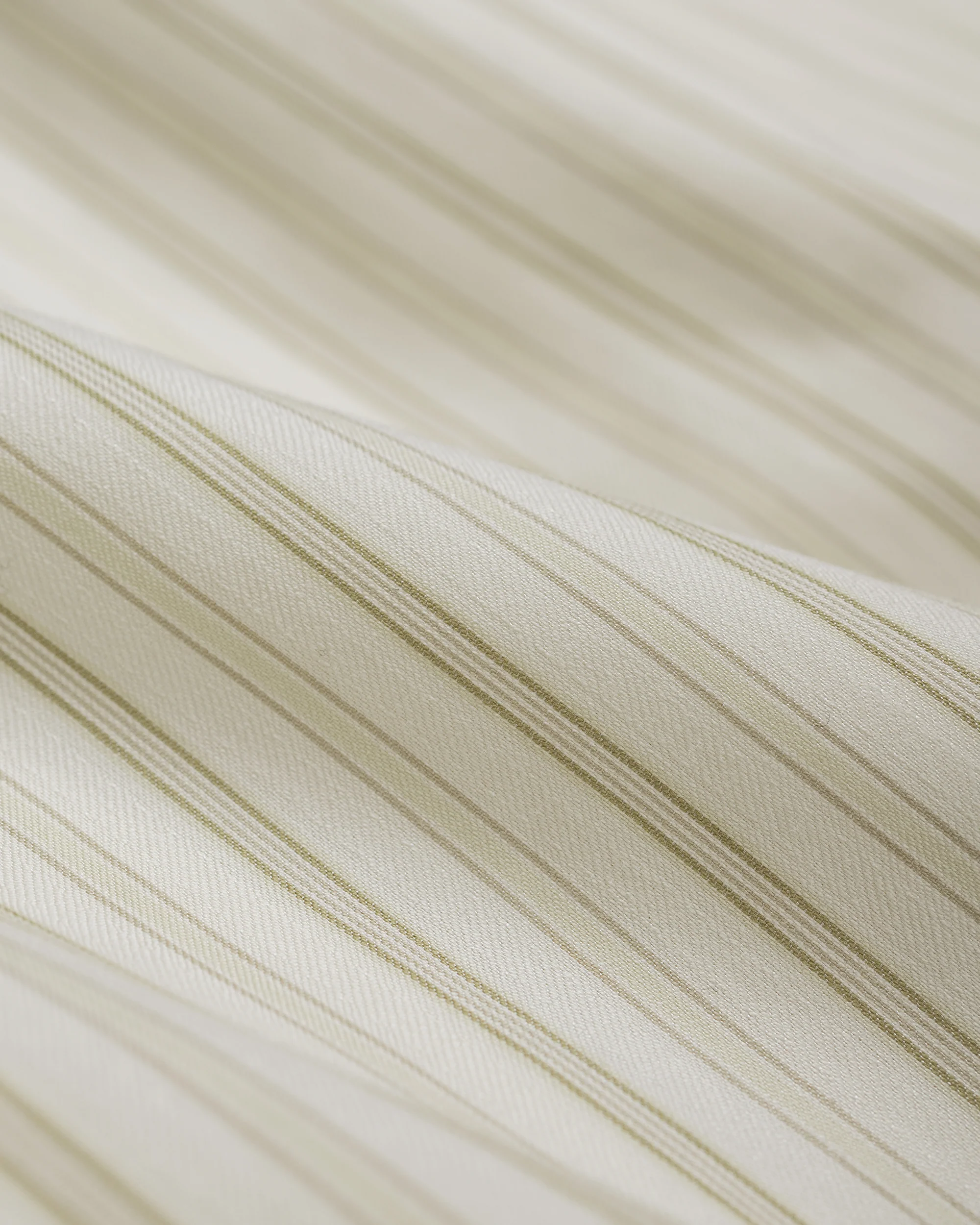 Auralee Cotton Silk Stripe Shirt Ivory Stripe - Image 6