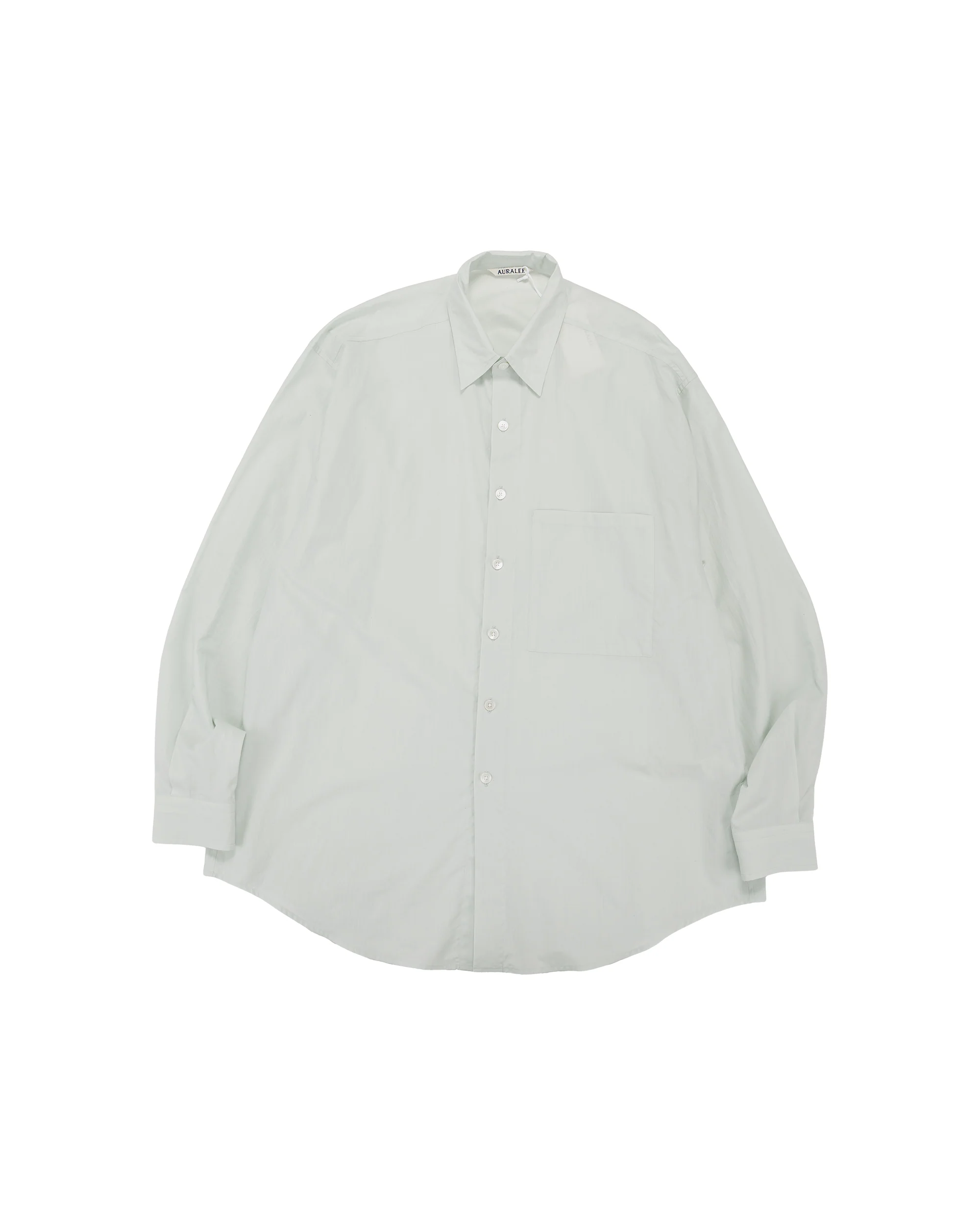 Auralee Super Fine Cotton Lawn Shirt Pale Blue