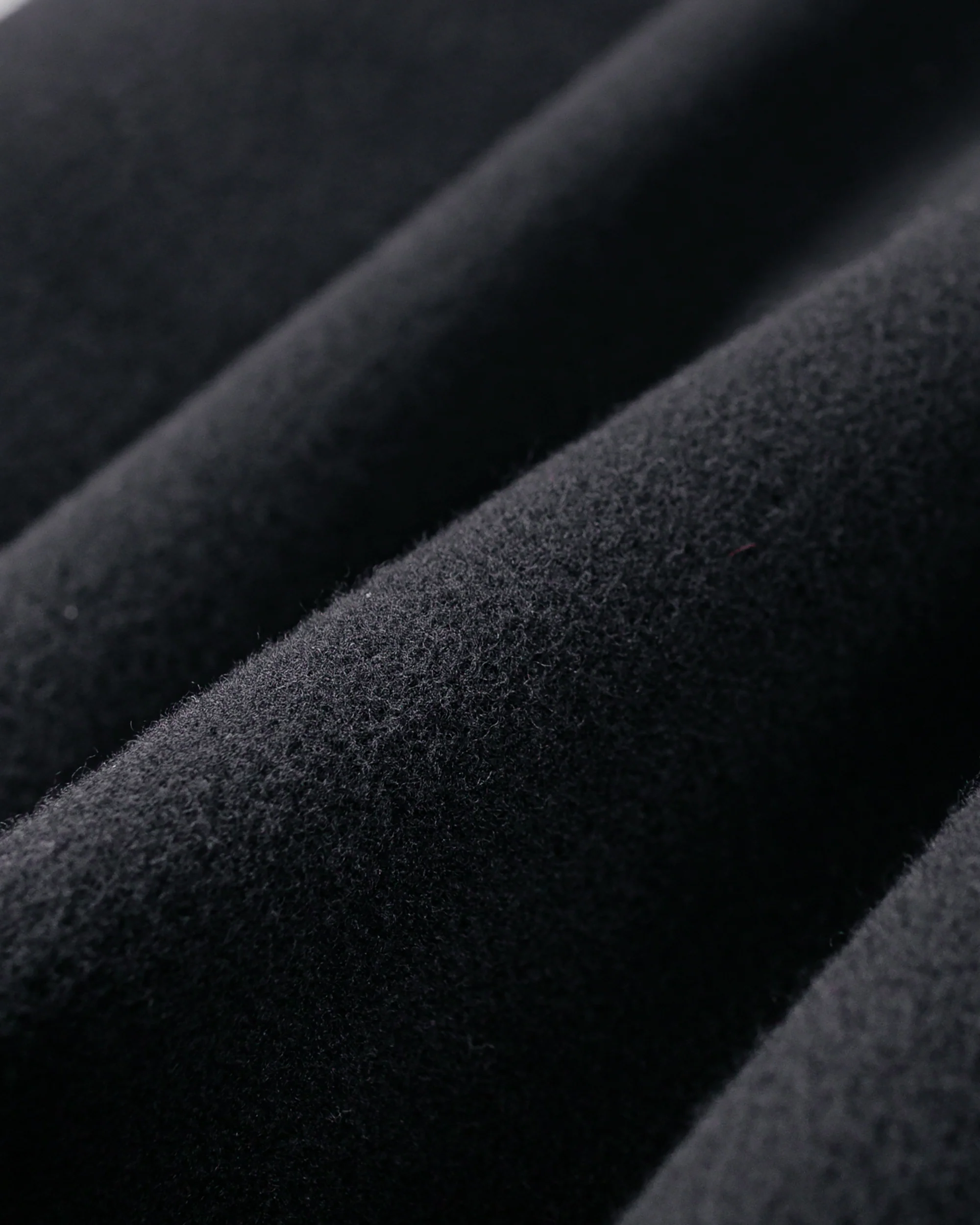 Auralee Super Fine Wool Mosser Soutien Collar Coat Black - Image 8