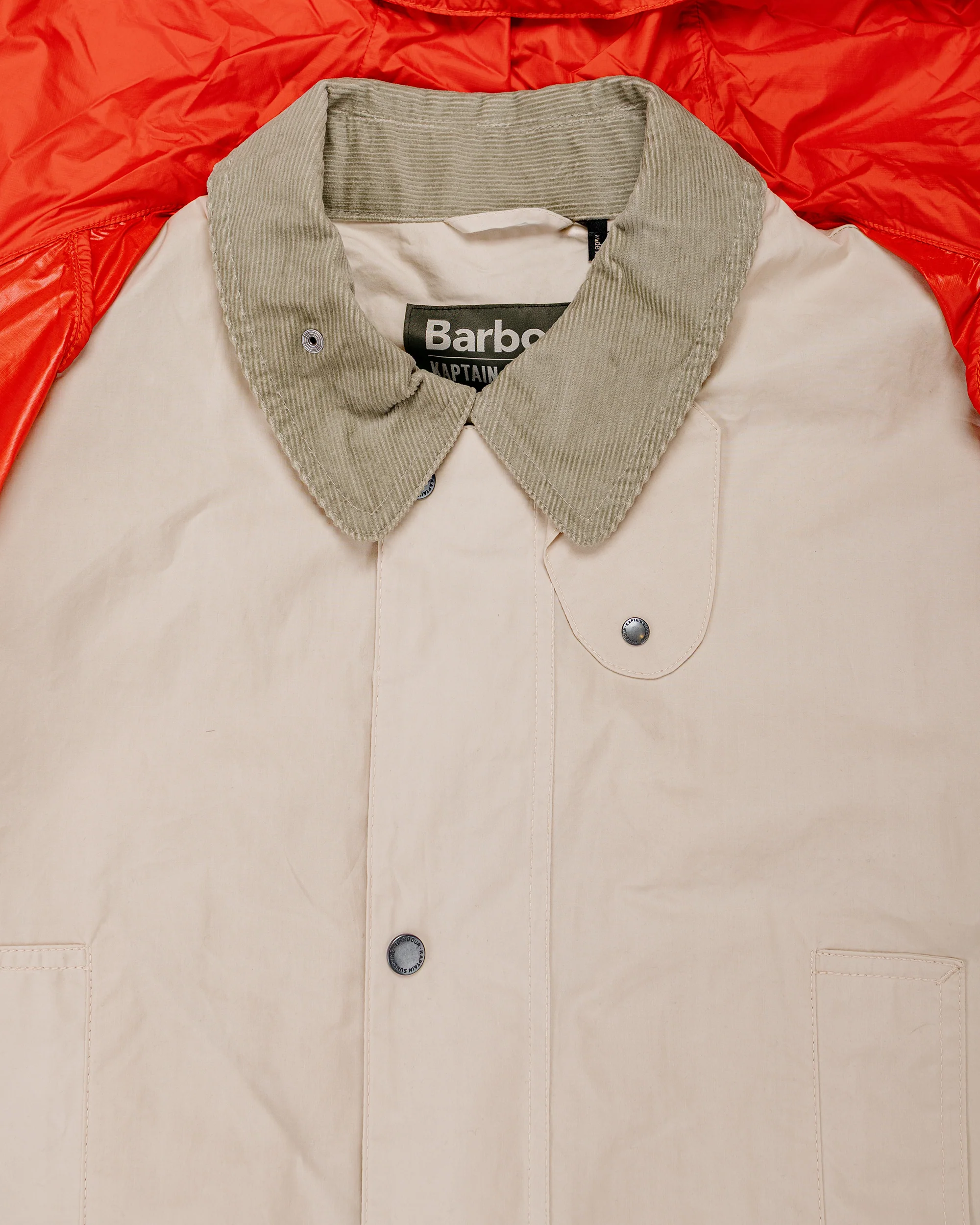 Barbour KAPTAIN SUNSHINE Endurance Casual Jacket Oatmeal - Image 8