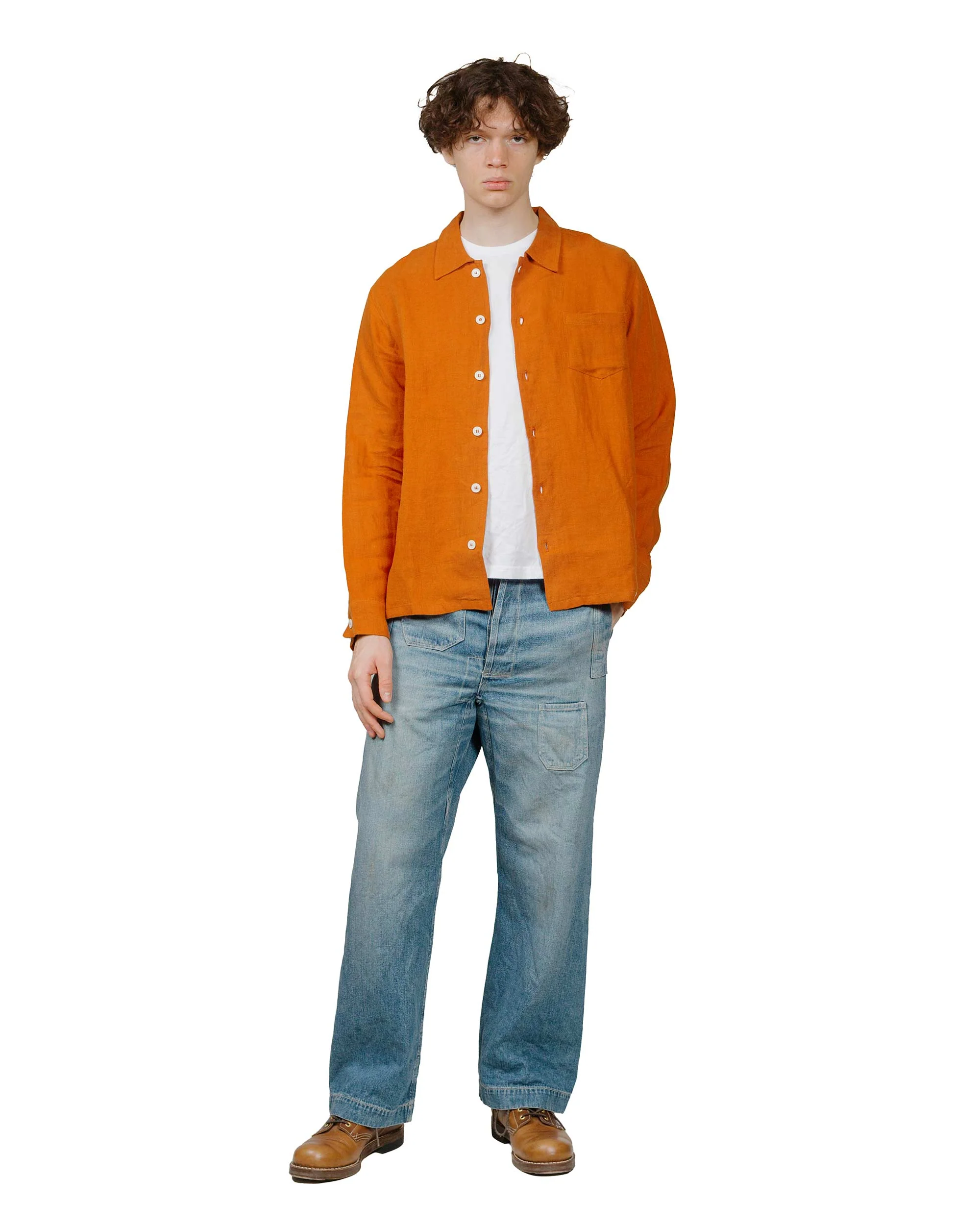 Bather Squash Linen Leisure Shirt - Image 4