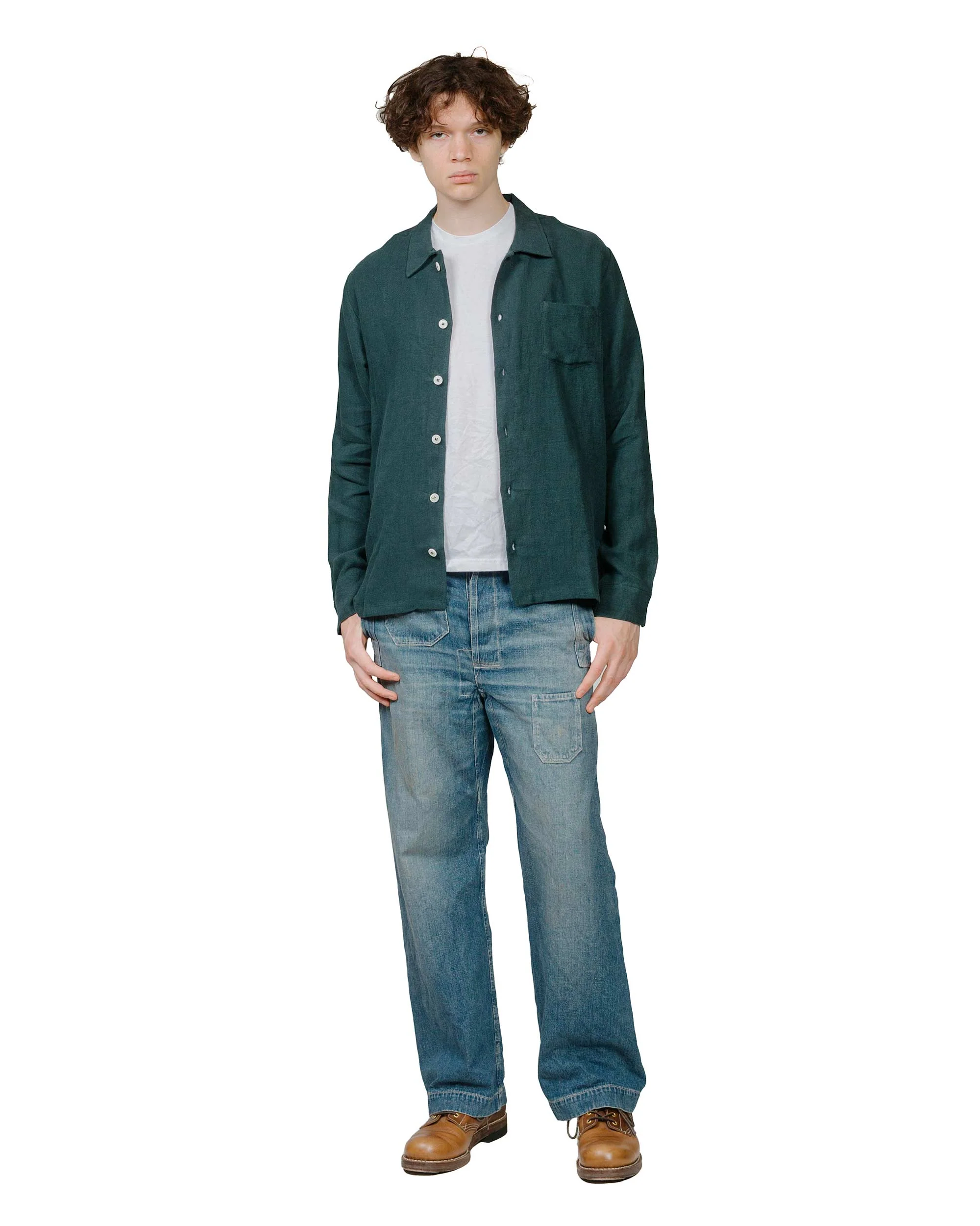 Bather Tiber Linen Leisure Shirt - Image 4