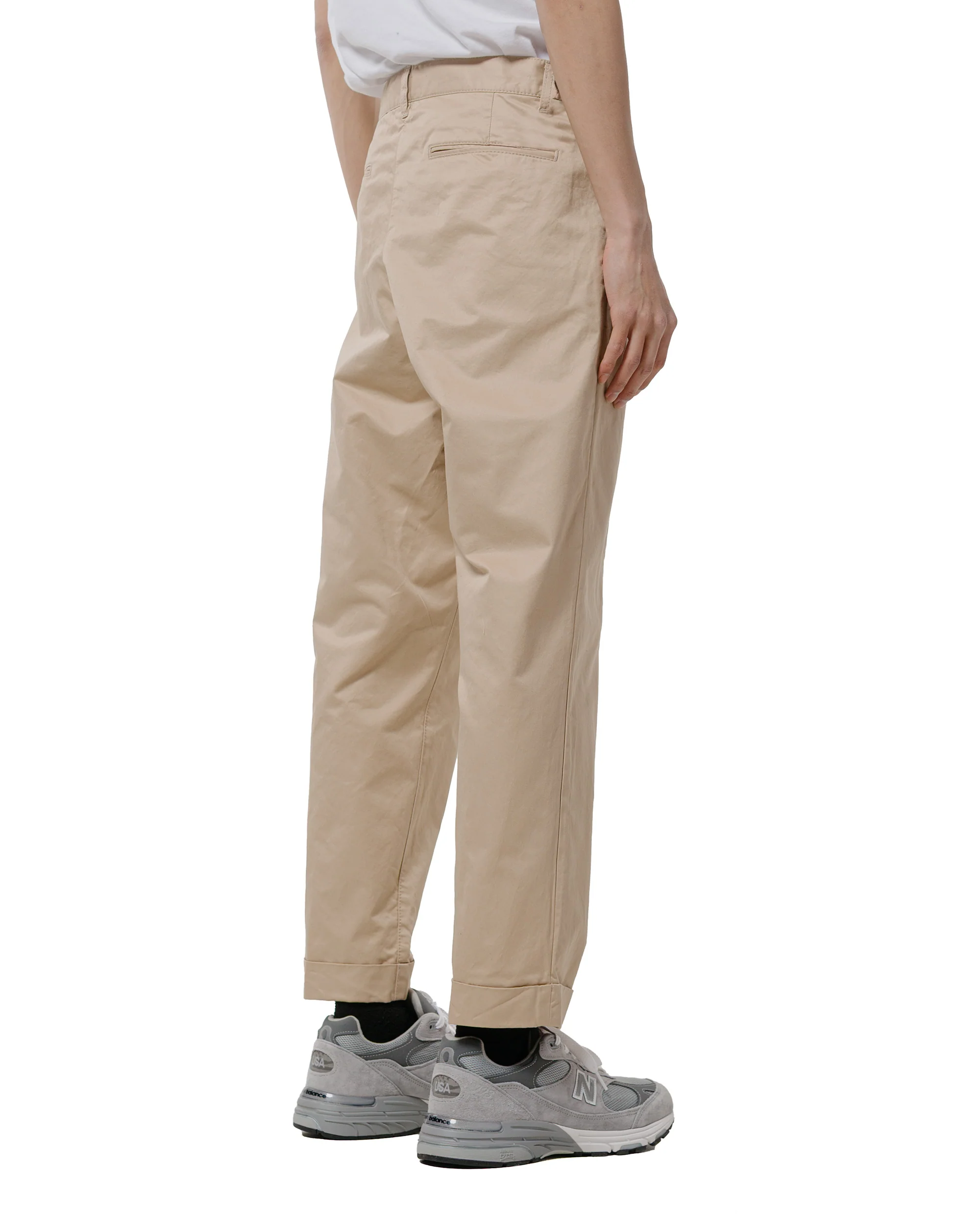 Beams Plus 1Pleat 80/3 Twill Beige - Image 3