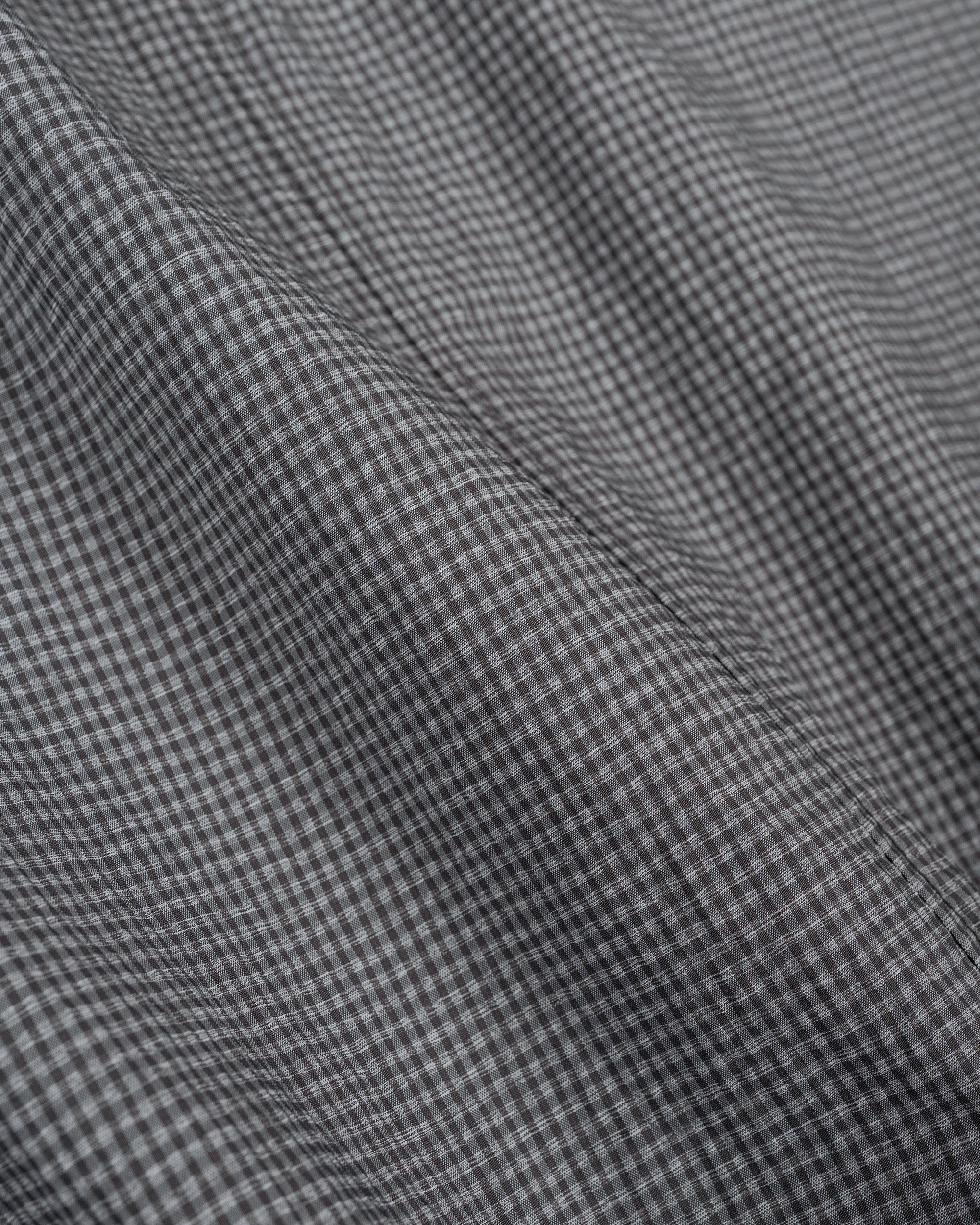 Beams Plus 3B Anywhere(wear) Jacket Seersucker Plaid Black/Grey - Image 6