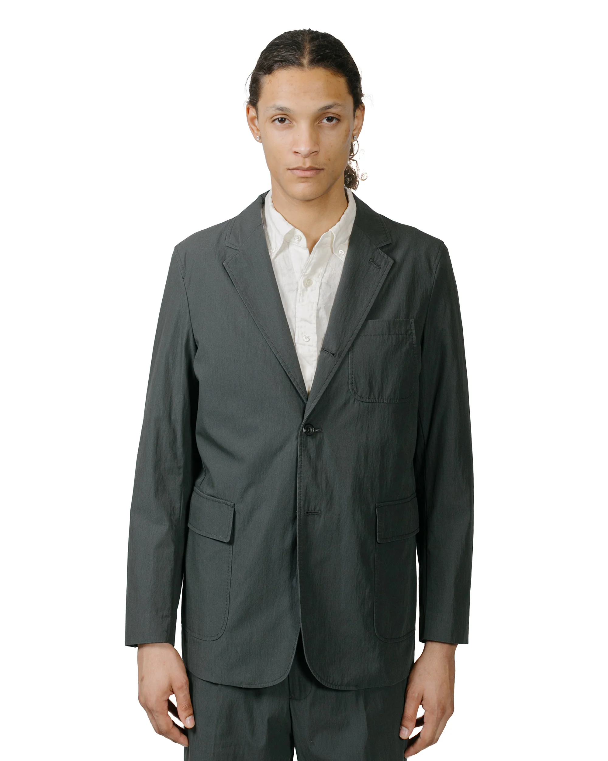 Beams Plus 3B Travel Jacket Comfort Cloth Charcoal Grey - Image 2