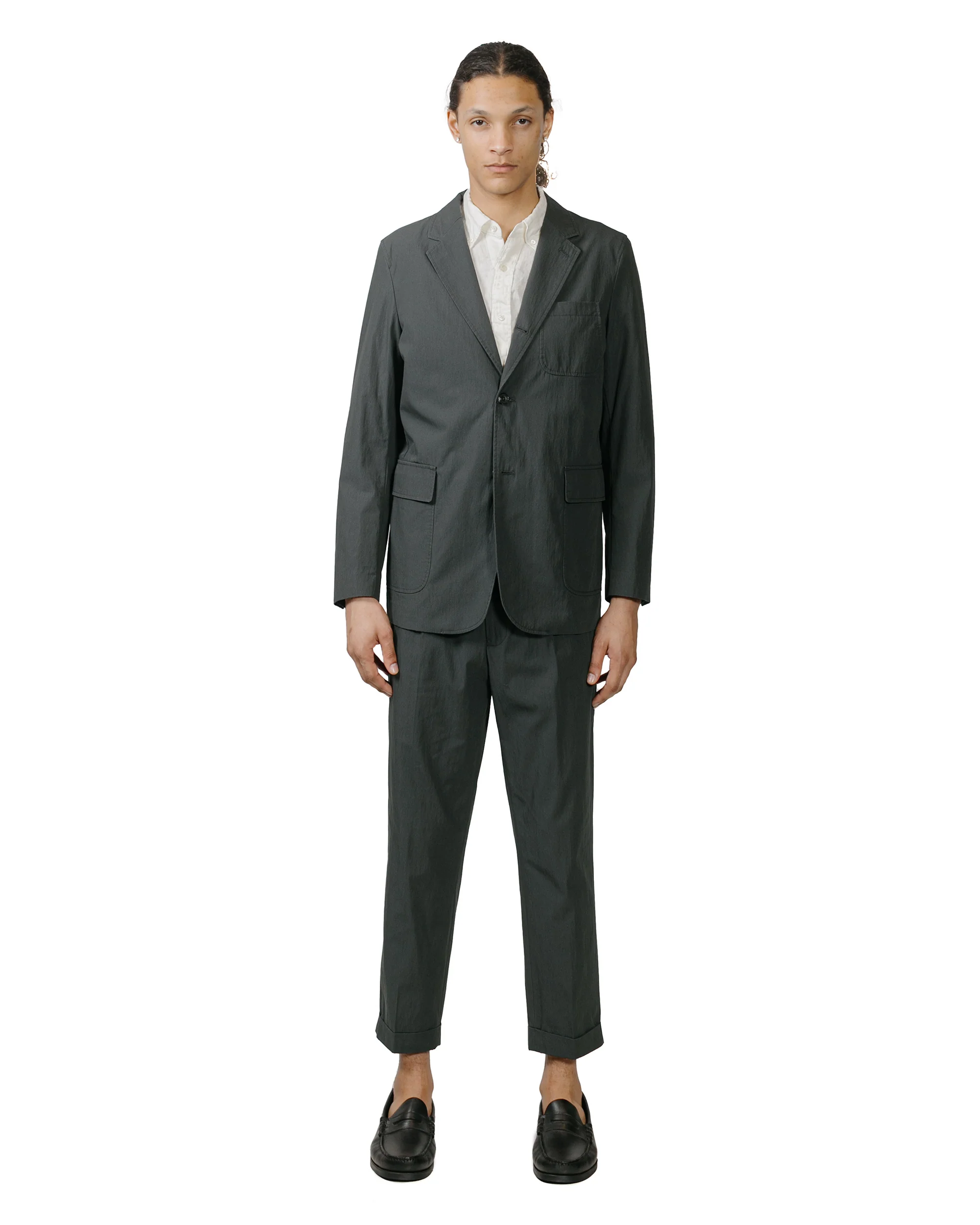 Beams Plus 3B Travel Jacket Comfort Cloth Charcoal Grey - Image 4