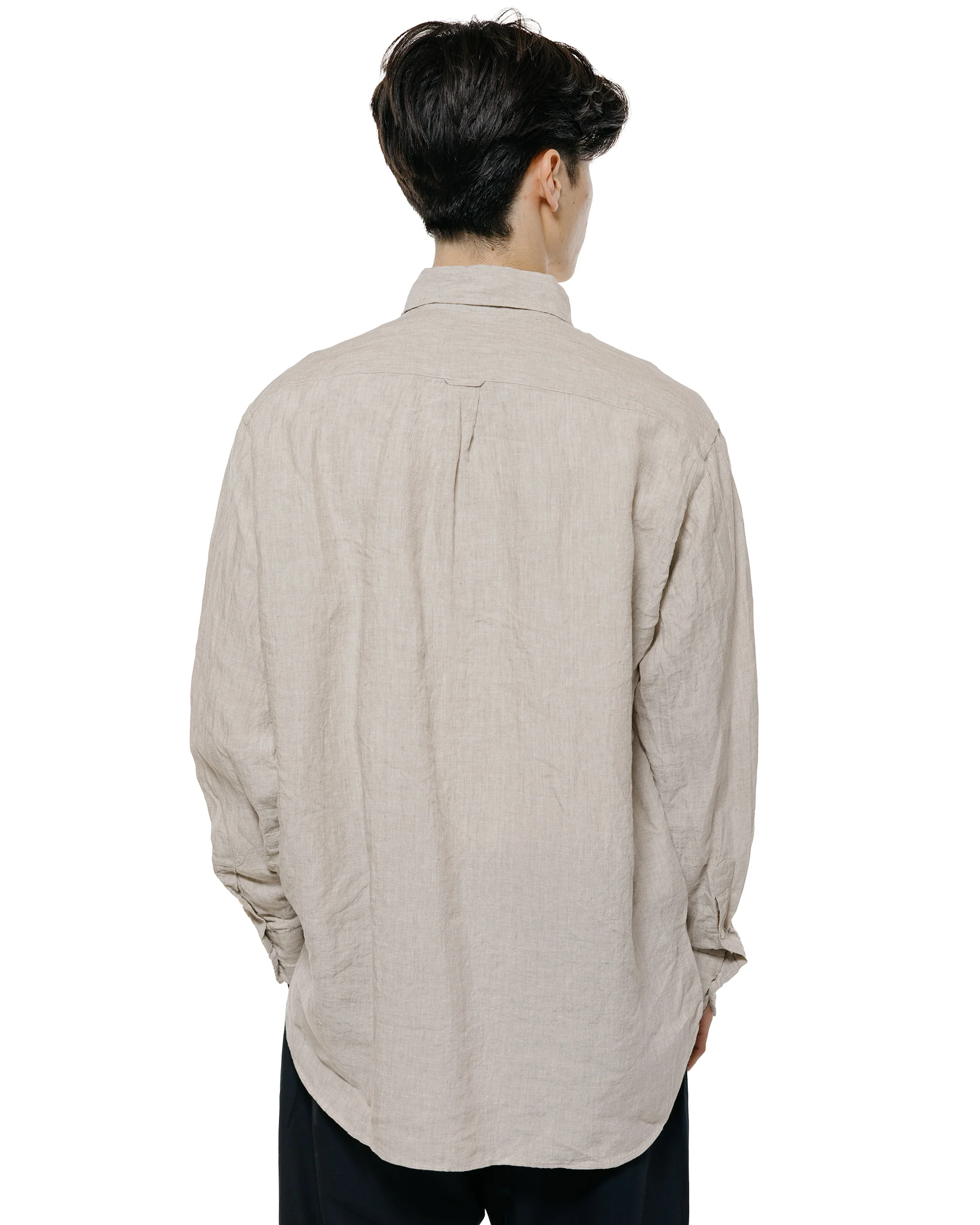 Beams Plus B.D. Classic Fit Linen Chambray Natural - Image 3