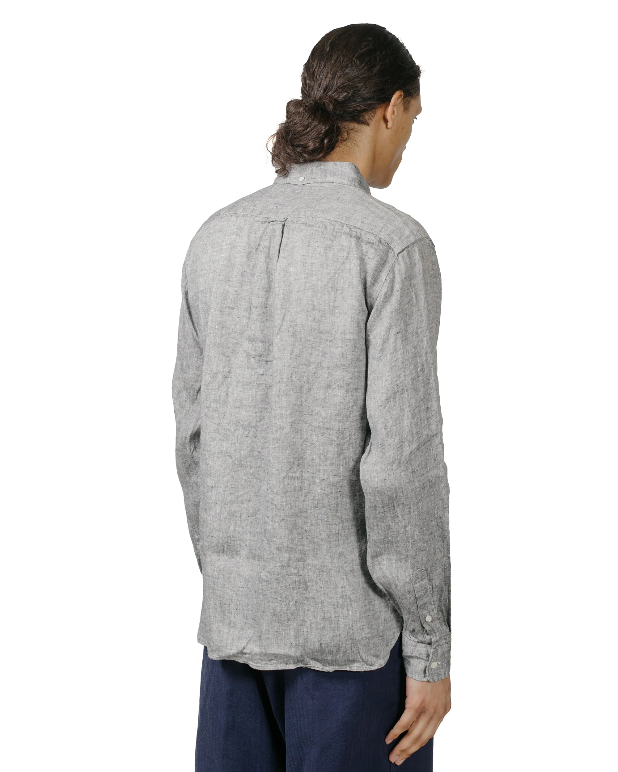 Beams Plus B.D. Linen Oxford Black - Image 3