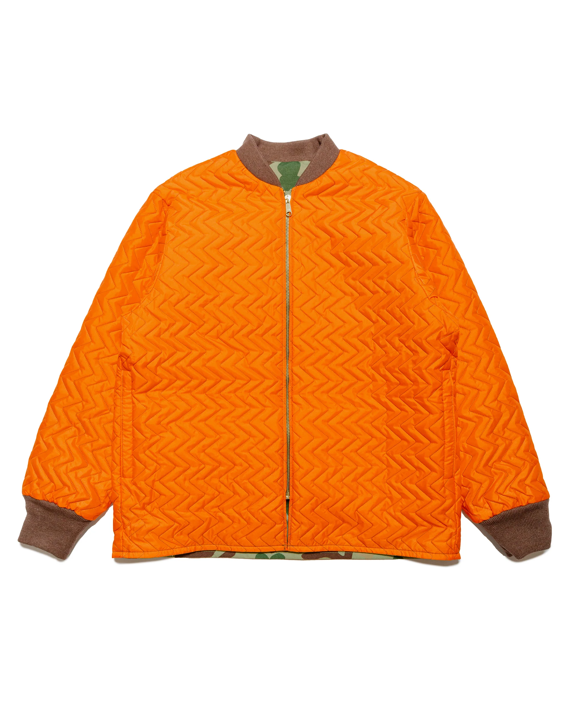 Beams Plus Reversible Puff Blouson Animal Camo Olive - Image 2
