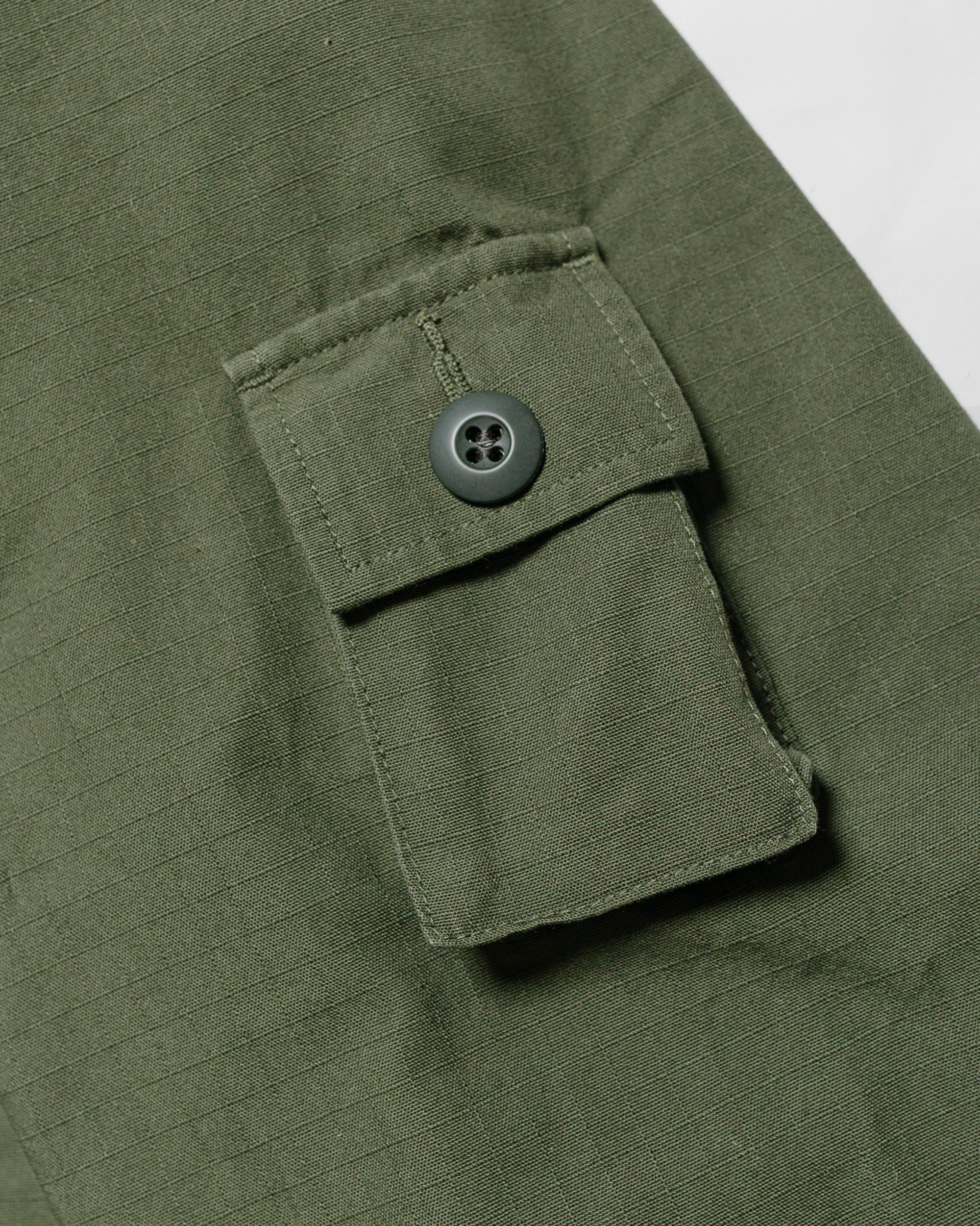 Beams Plus Lost & Found MIL SHT-JAC Cotton Ripstop Olive - Image 9
