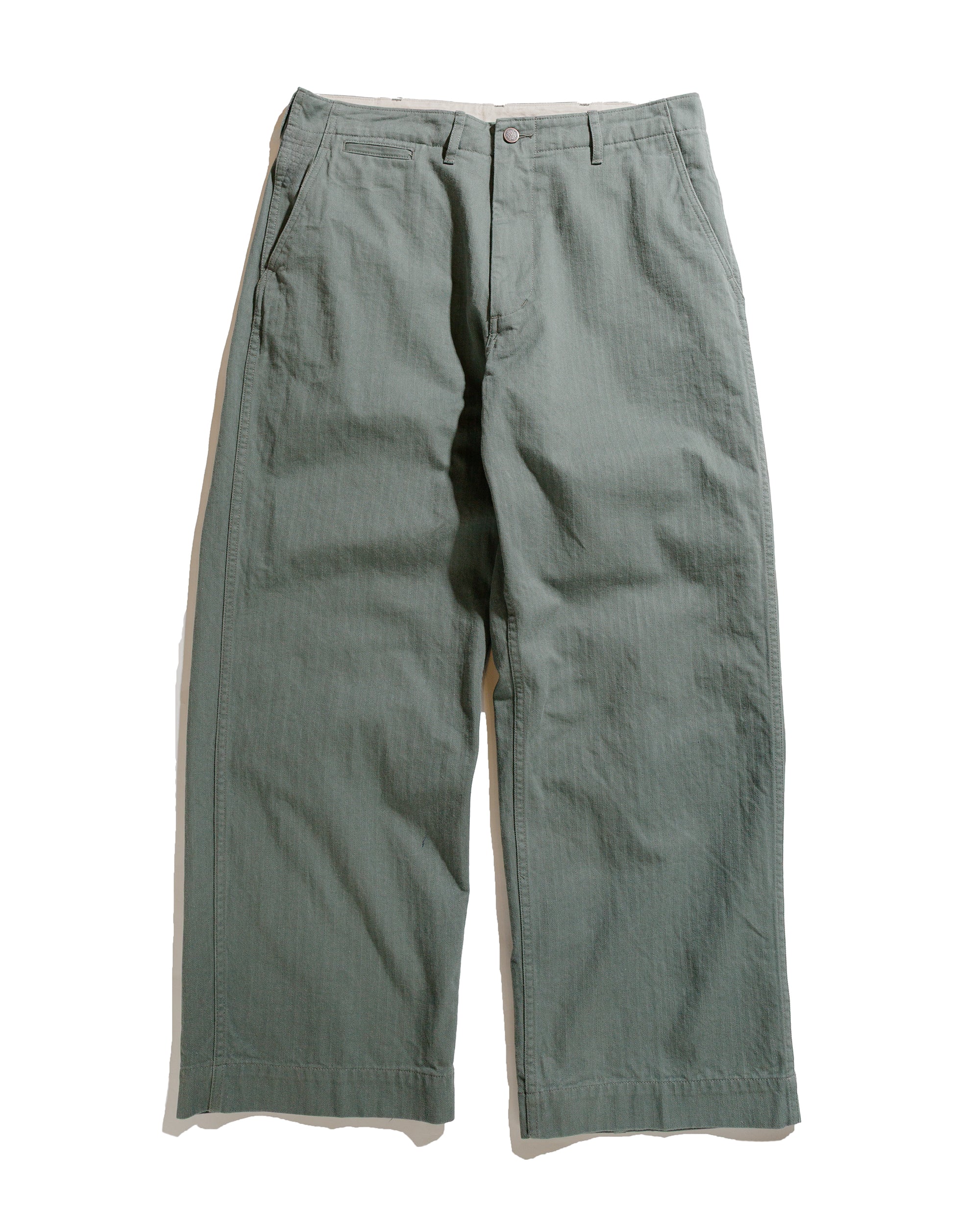 Beams Plus MIL Trousers Herringbone Sage