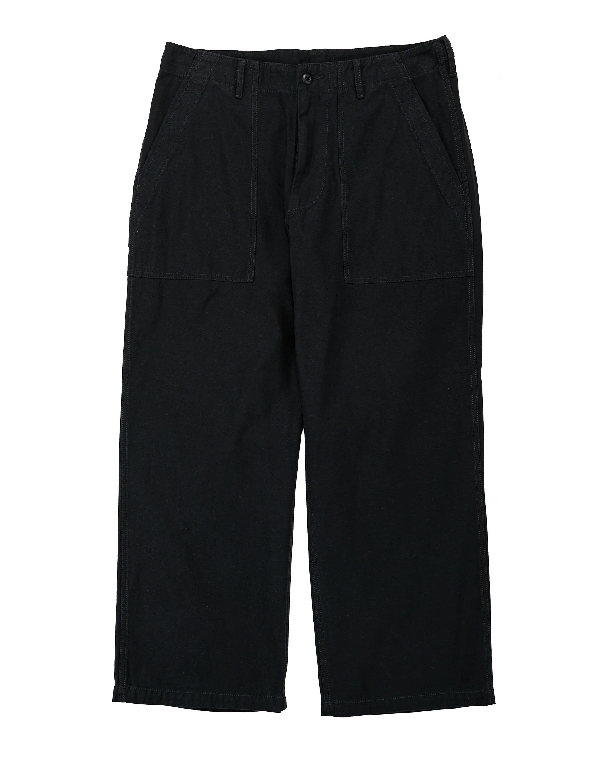 Beams Plus MIL Utility Trousers Reversed Sateen Black