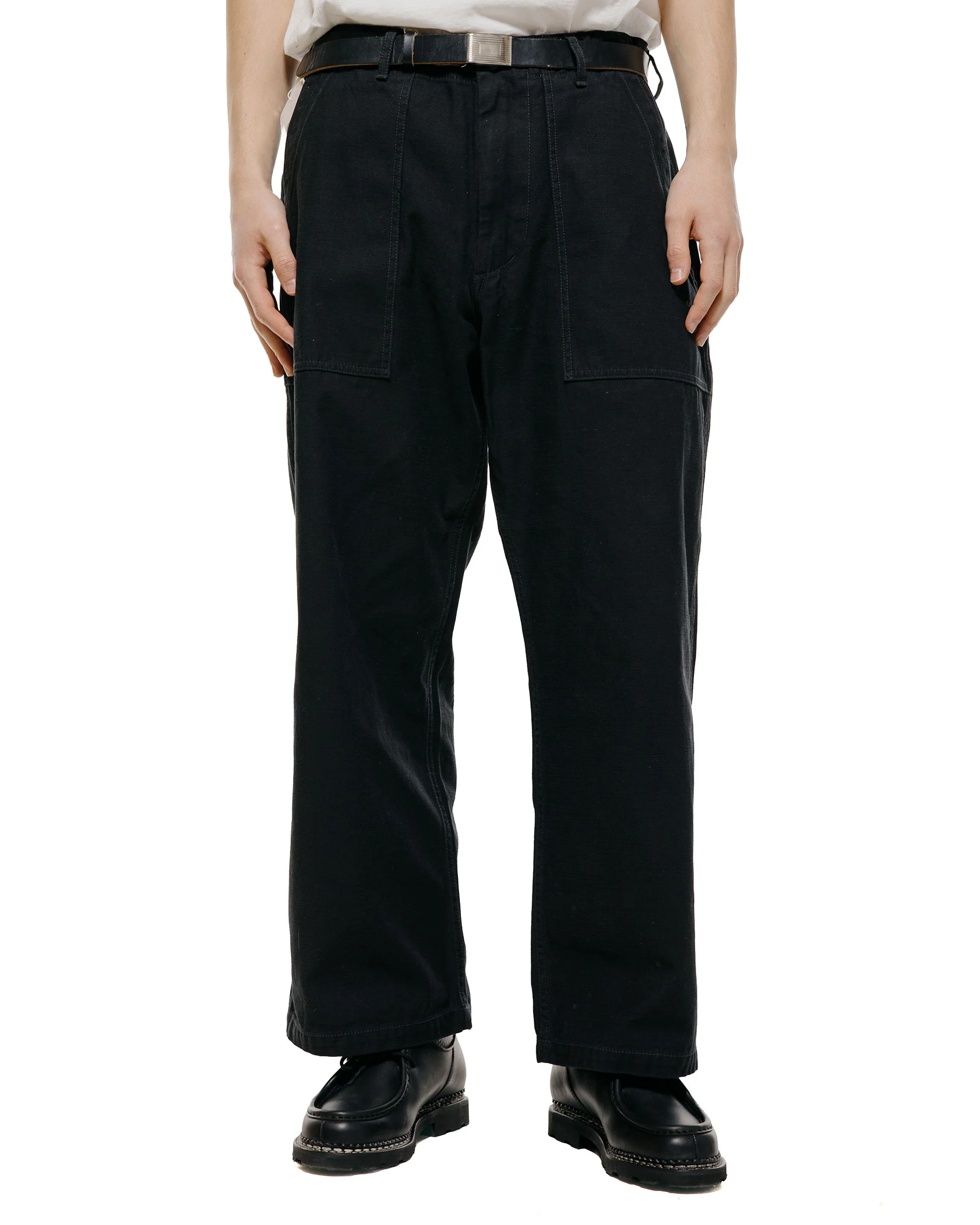Beams Plus MIL Utility Trousers Reversed Sateen Black - Image 2