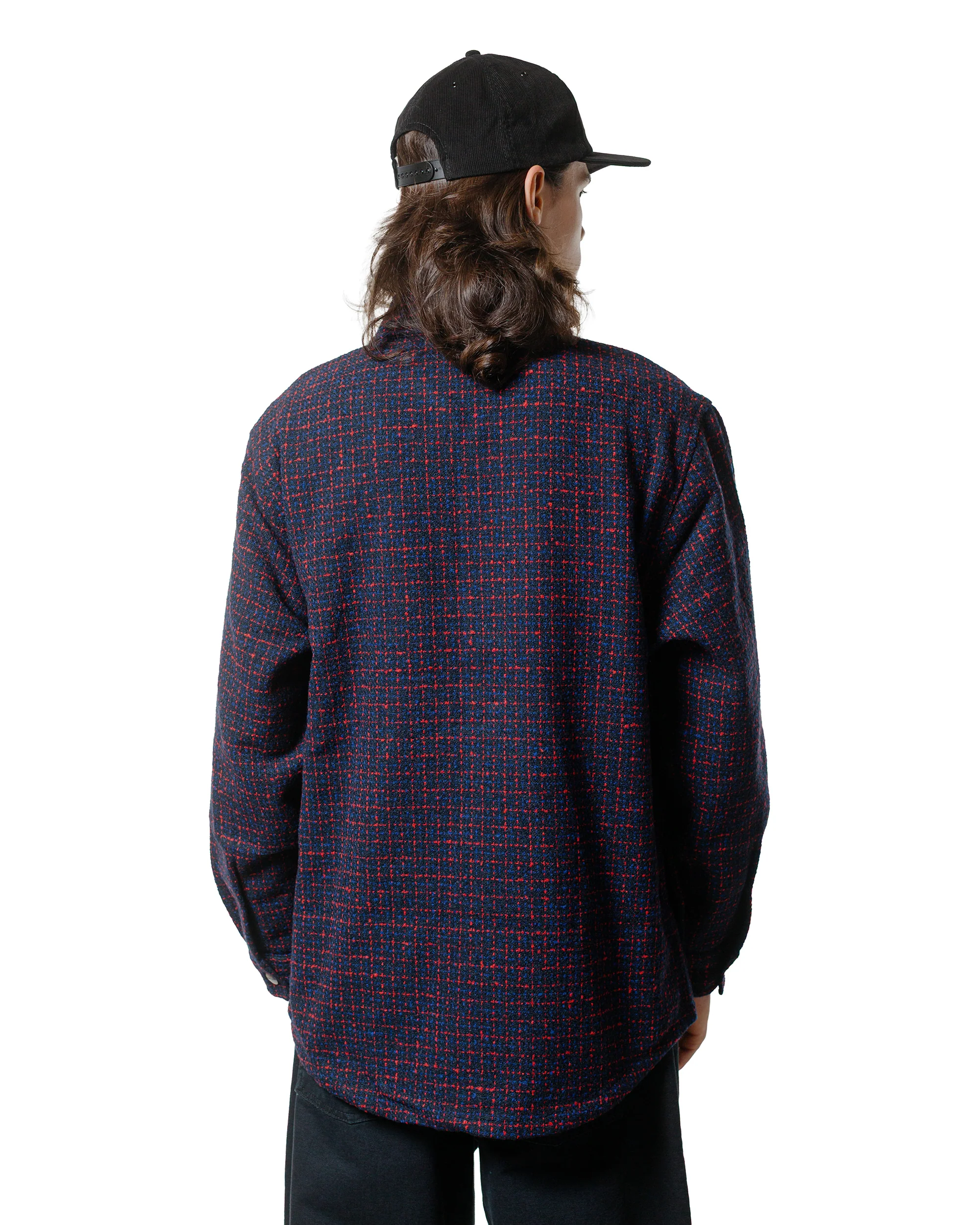 Carhartt W.I.P. Bellamy Check Shirt Jacket Deep Night - Image 3