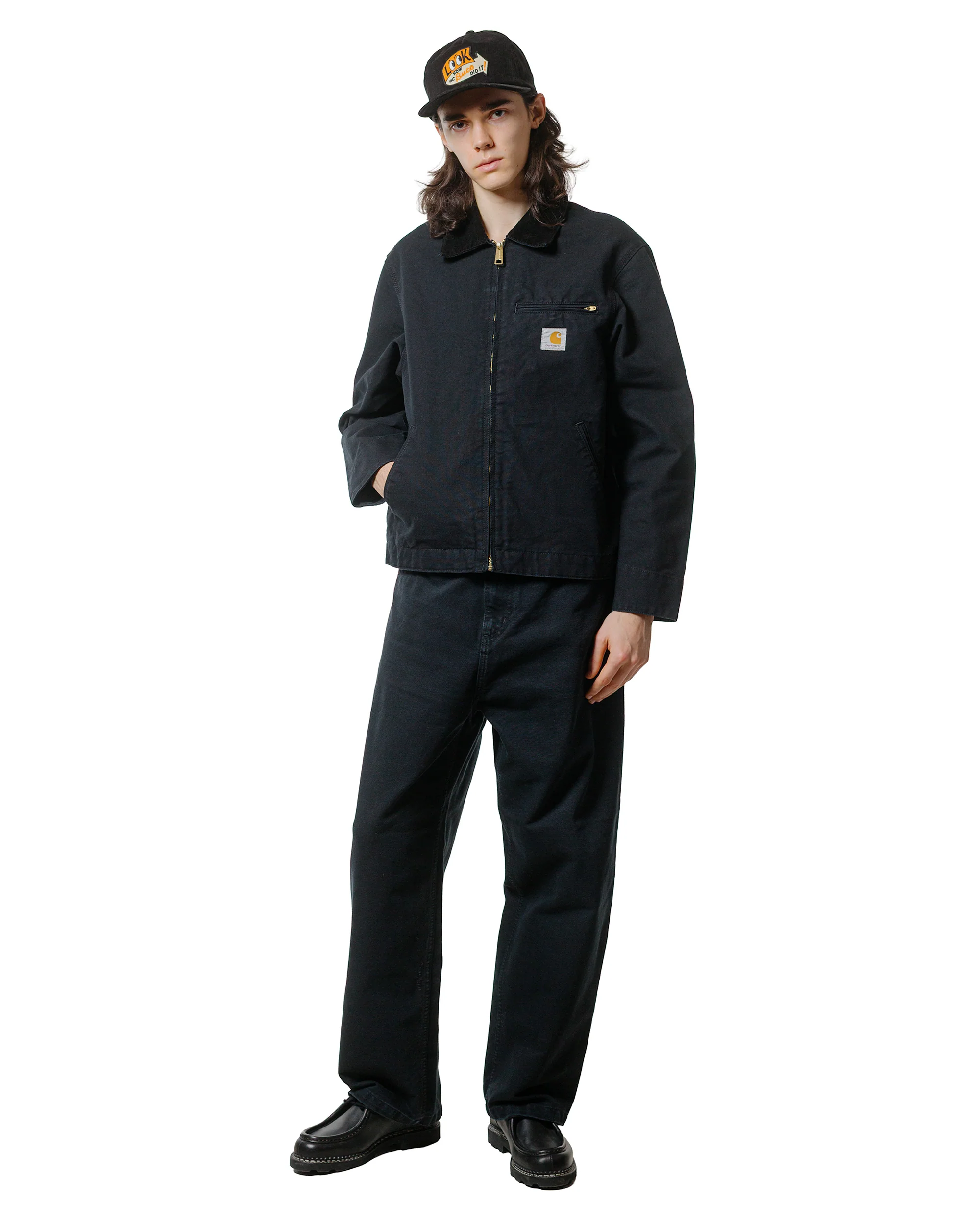 Carhartt W.I.P. Detroit Jacket Black Rinsed - Image 4