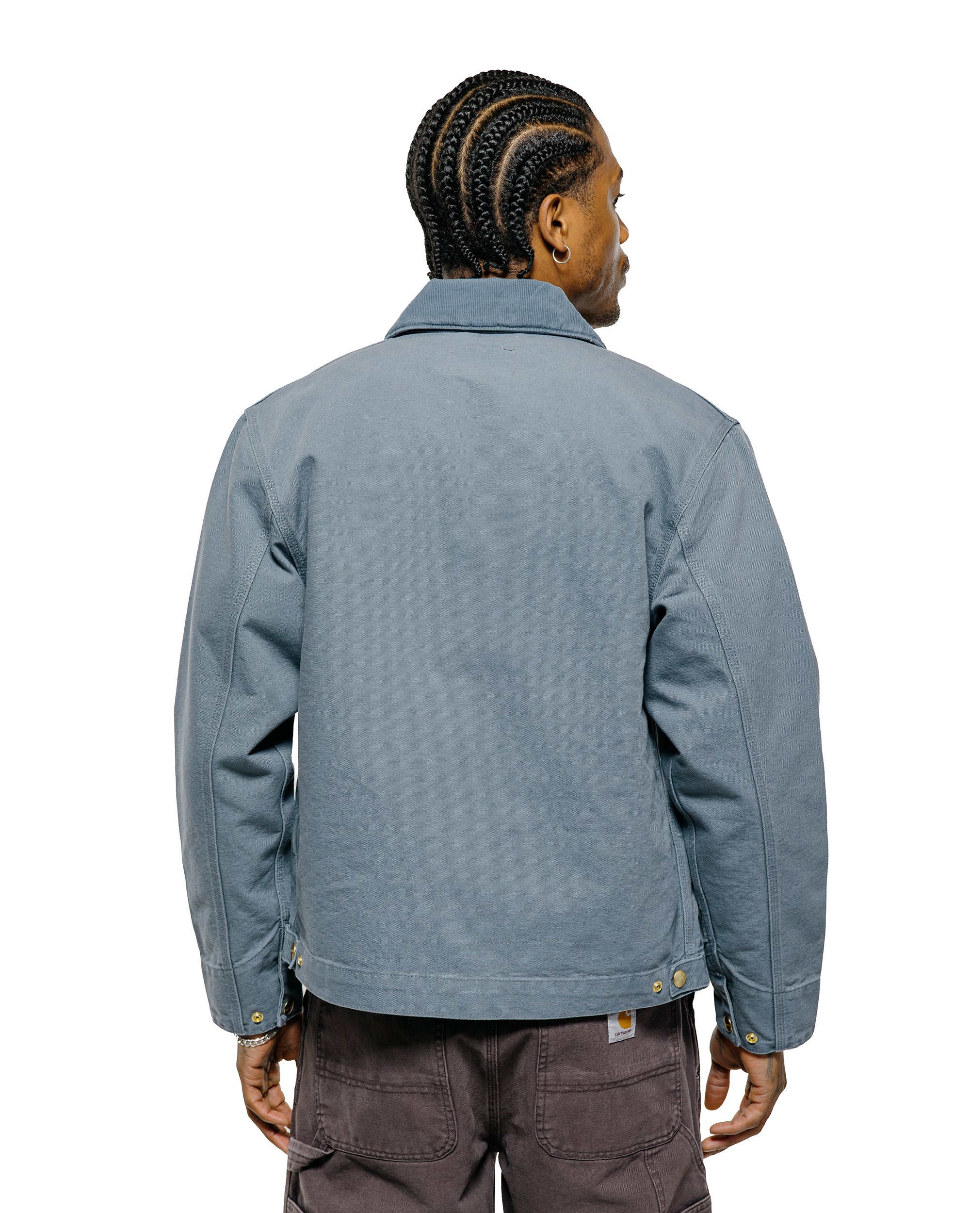Carhartt W.I.P. Detroit Jacket Cozy Blue/Cozy Blue Stone Canvas - Image 3