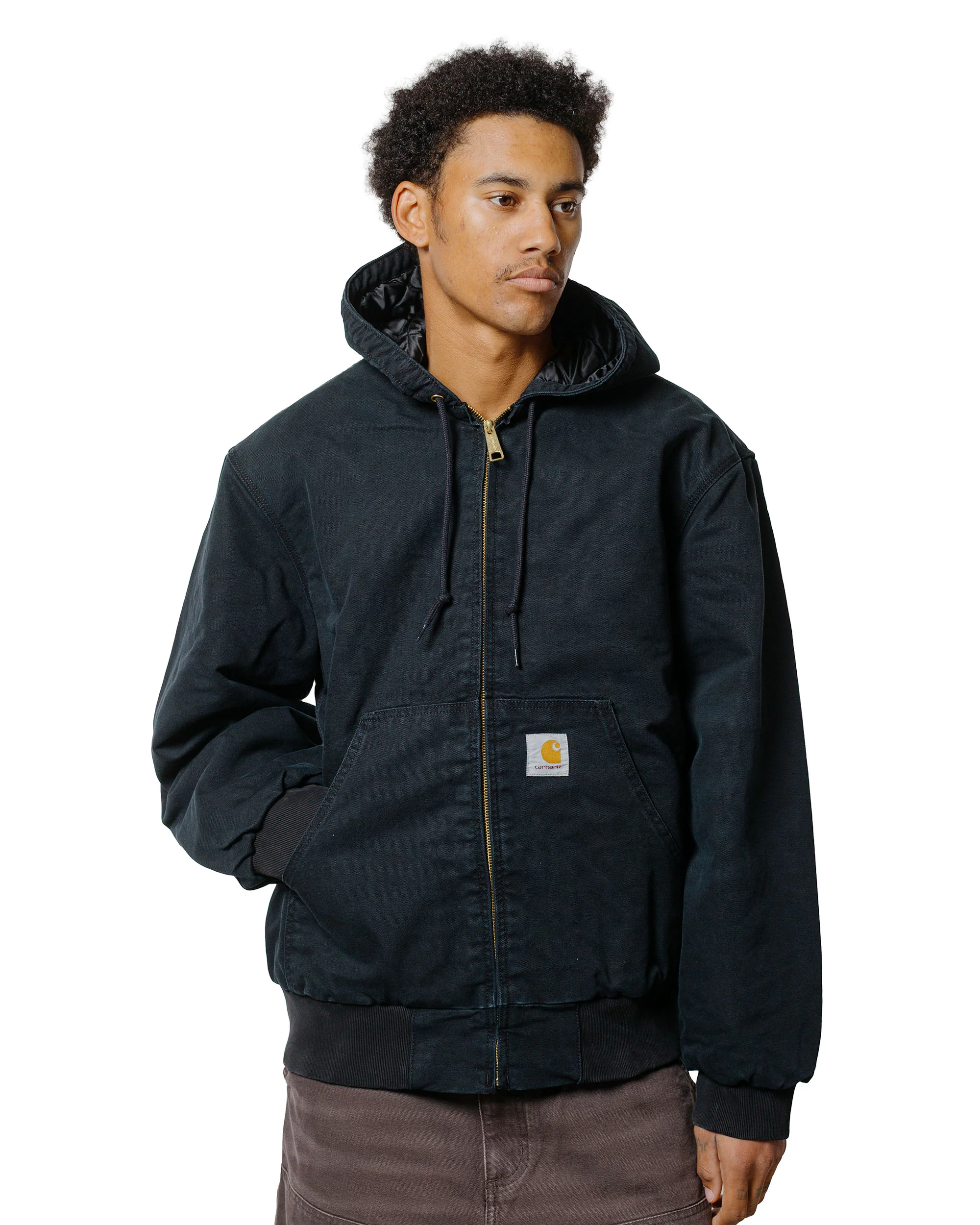 Carhartt W.I.P. OG Active Jacket Black Stone Canvas - Image 2