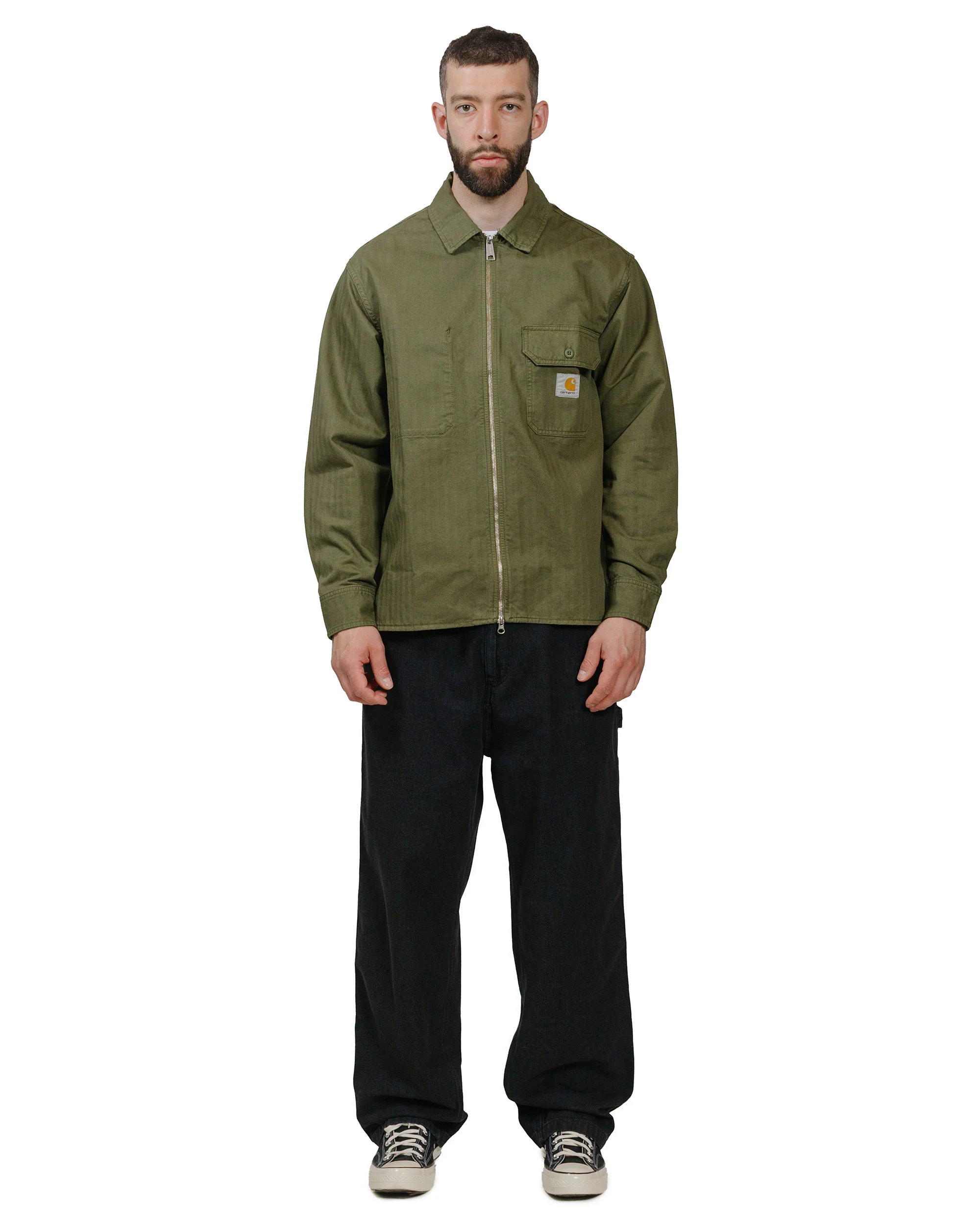 Carhartt W.I.P. OG Loose Fit Single Knee Pant Black Stone Washed - Image 4
