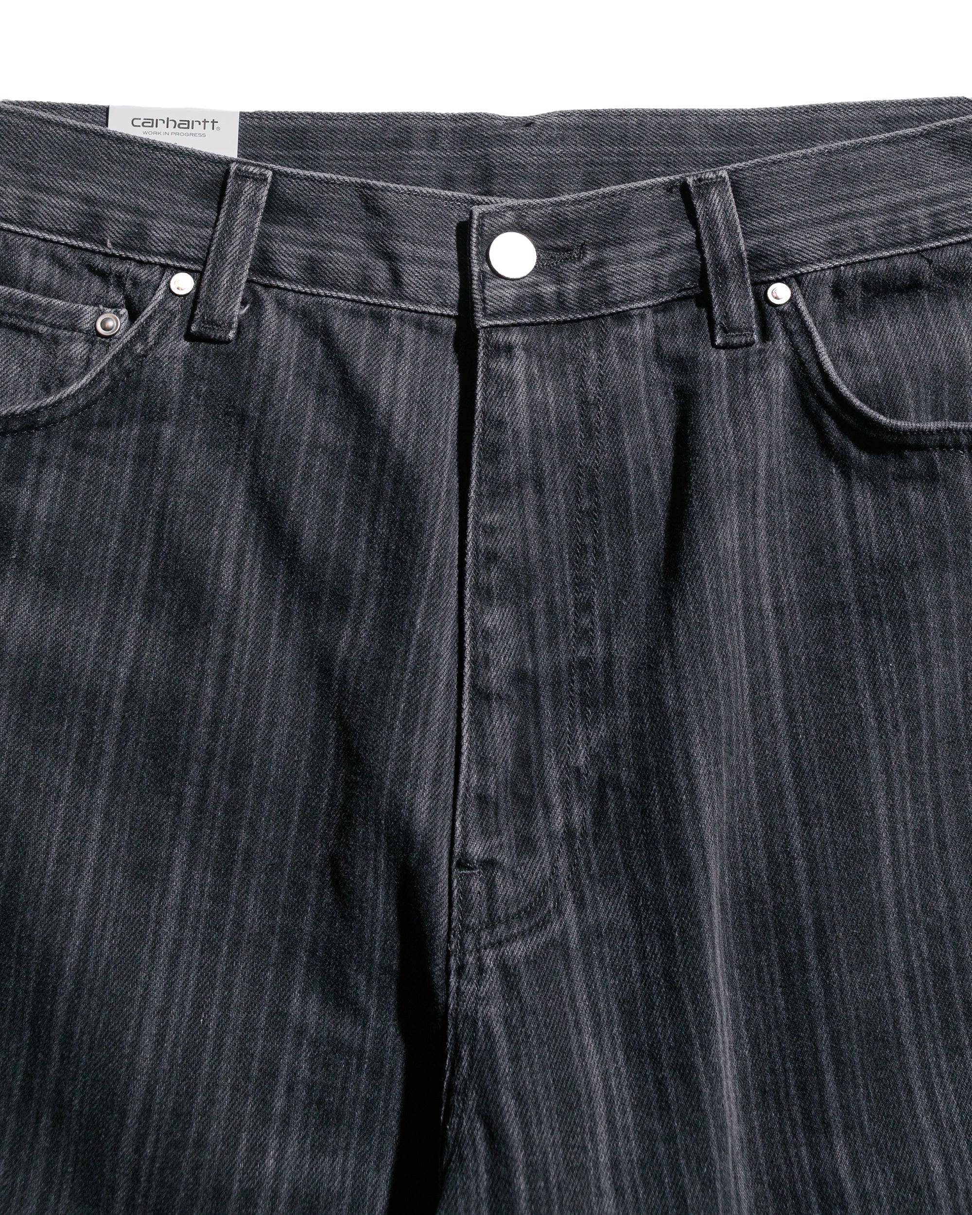 Carhartt W.I.P. Rylan Stripe Short Black Stone Washed - Image 5