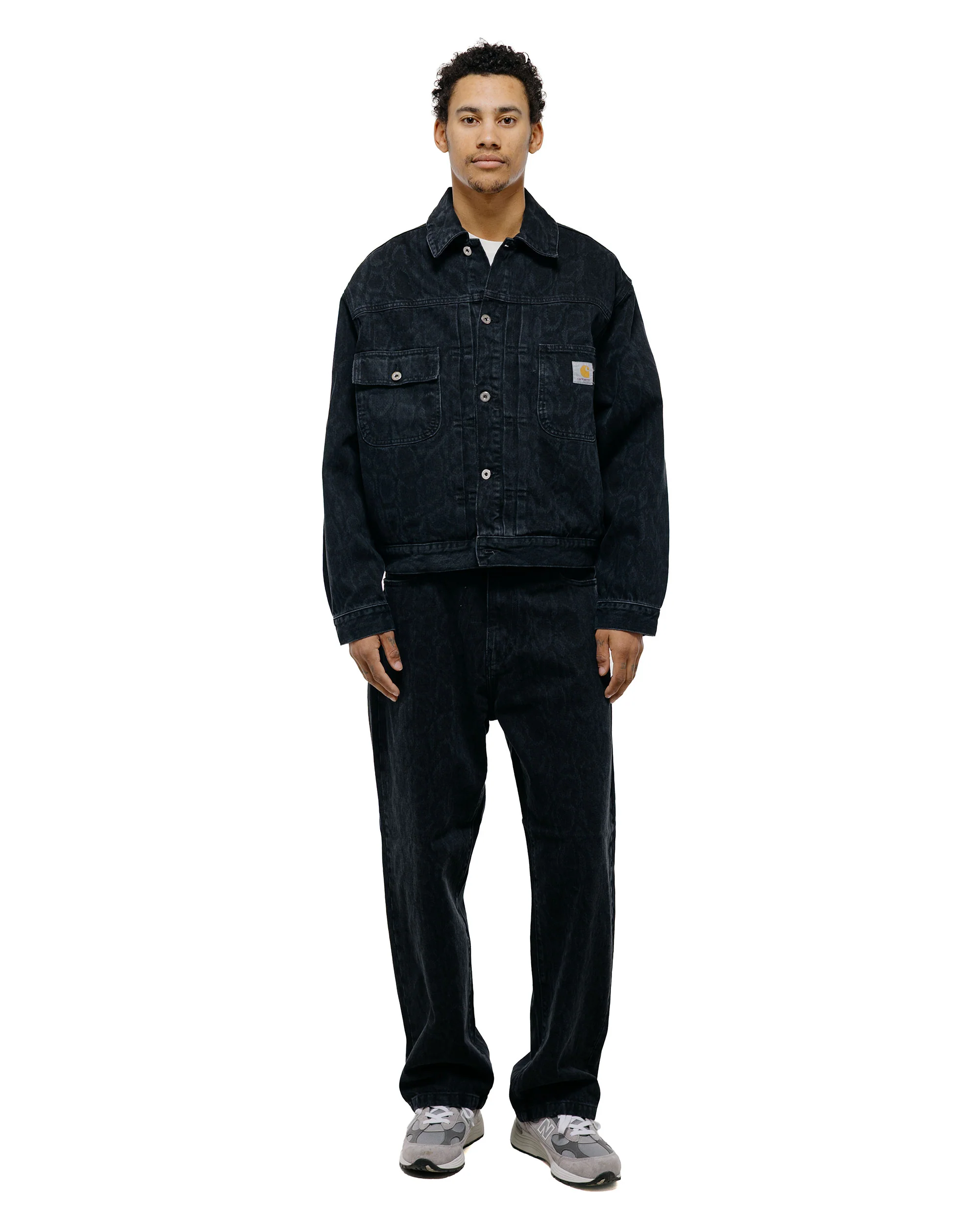 Carhartt W.I.P. Snake Landon Pant Snake Camo/Black Heavy Stone Wash - Image 5