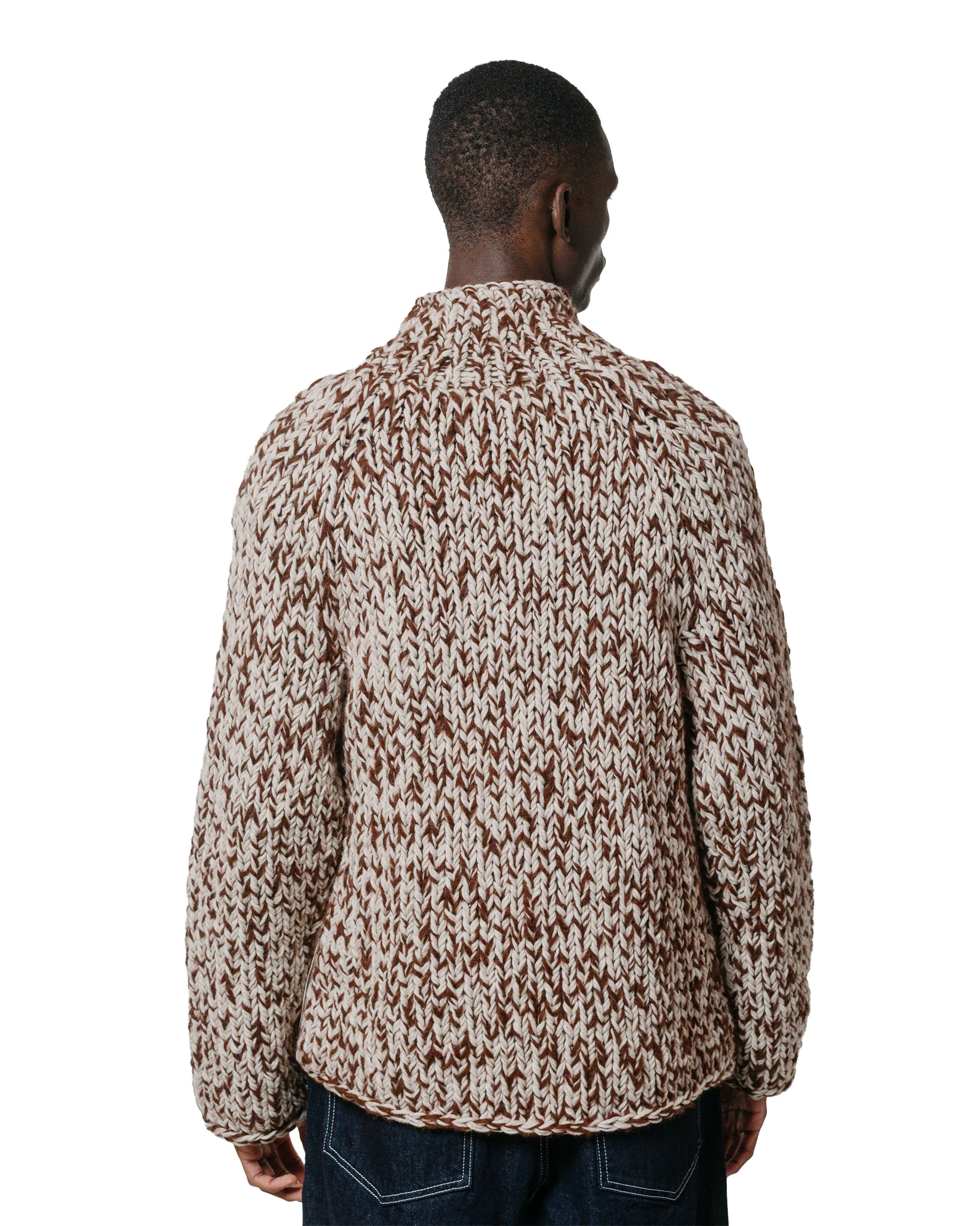 CASEY CASEY Cardigan Woalp Brown - Image 3
