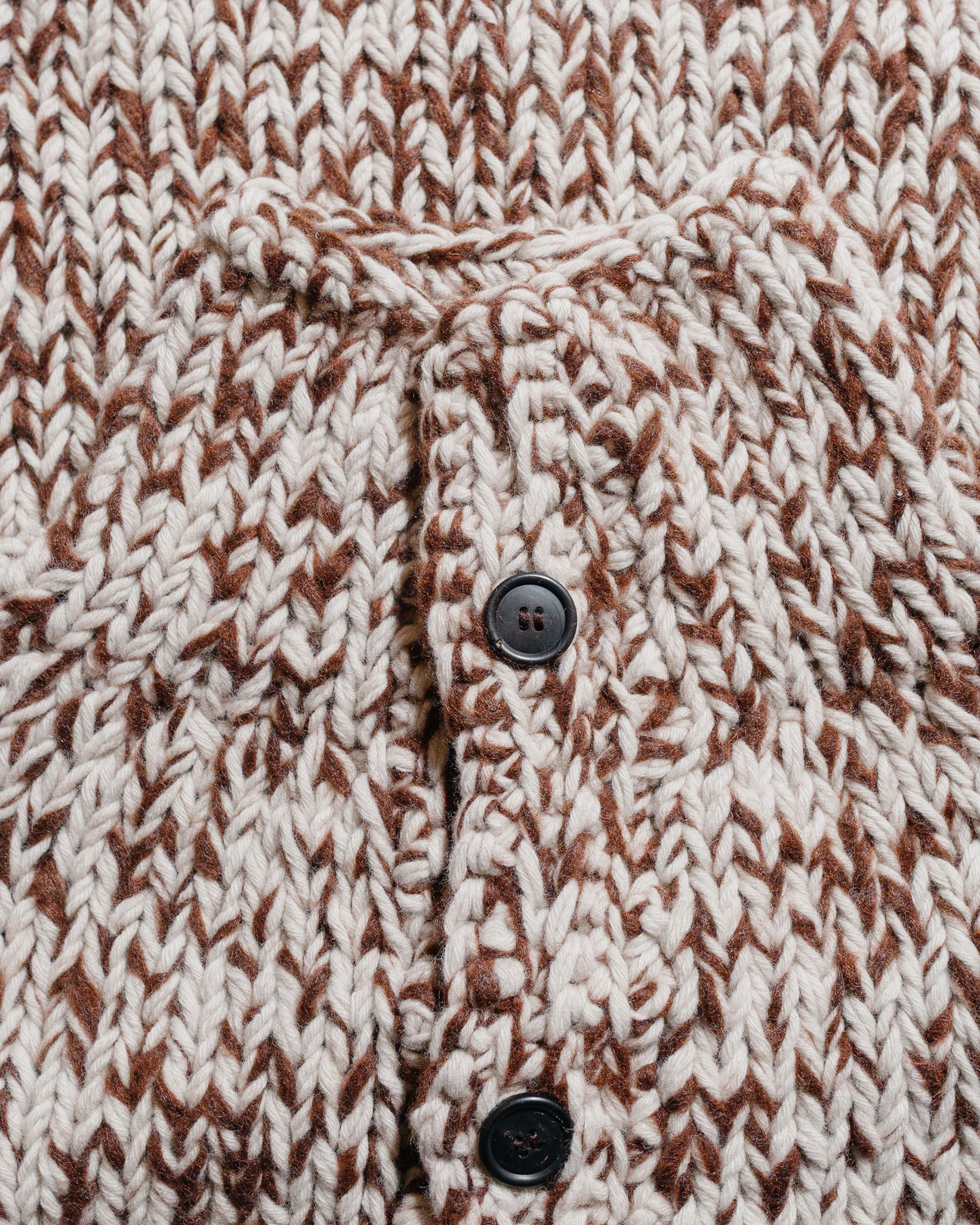 CASEY CASEY Cardigan Woalp Brown - Image 5