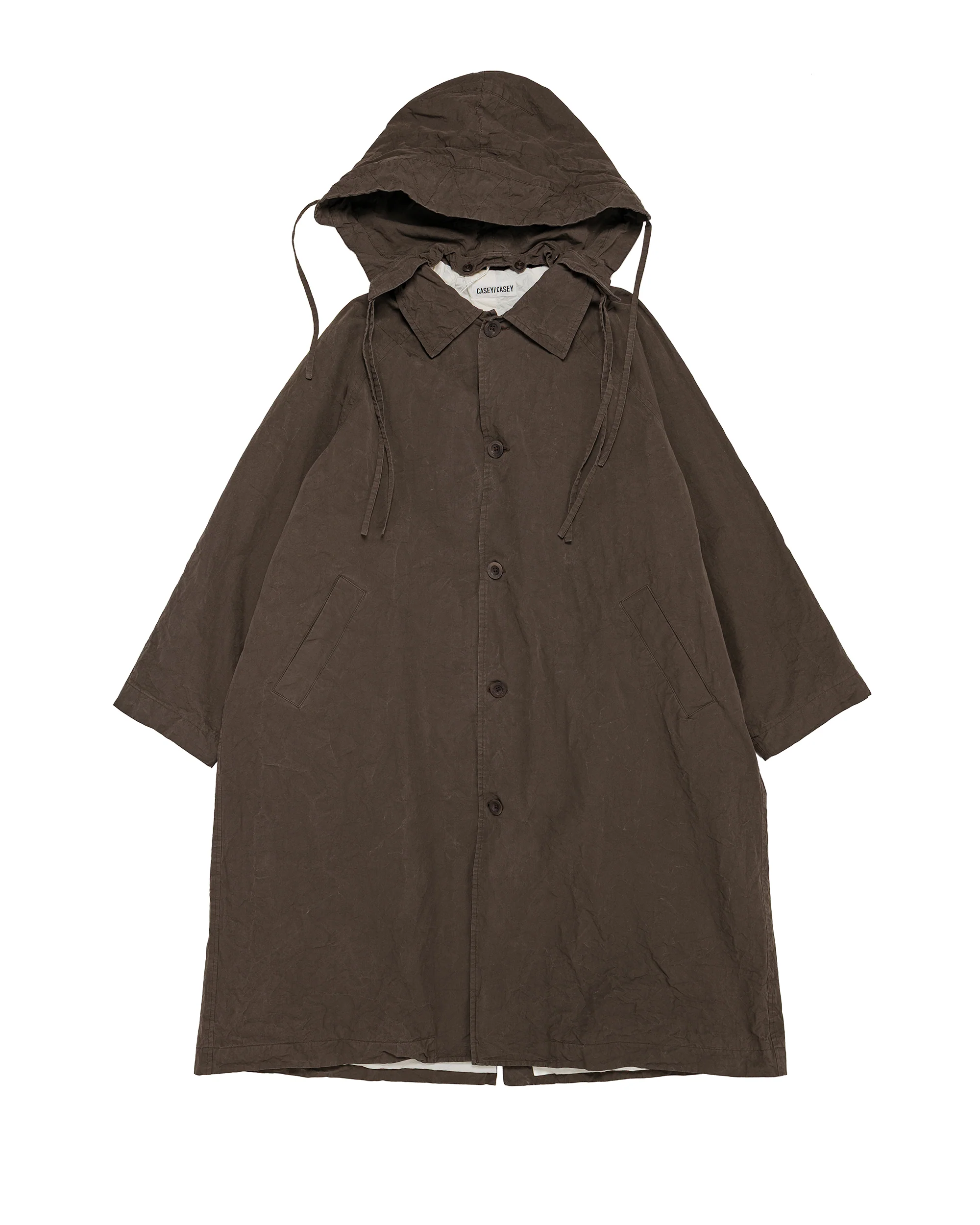 CASEY CASEY Yak Hoodie Coat Tough Cot Earth