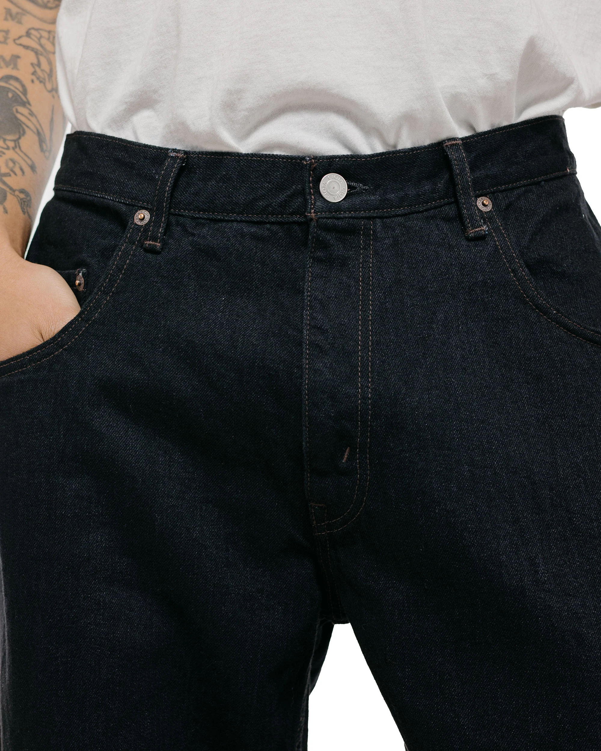 CIOTA Baggy 5 Pockets Pants Black One Wash - Image 3
