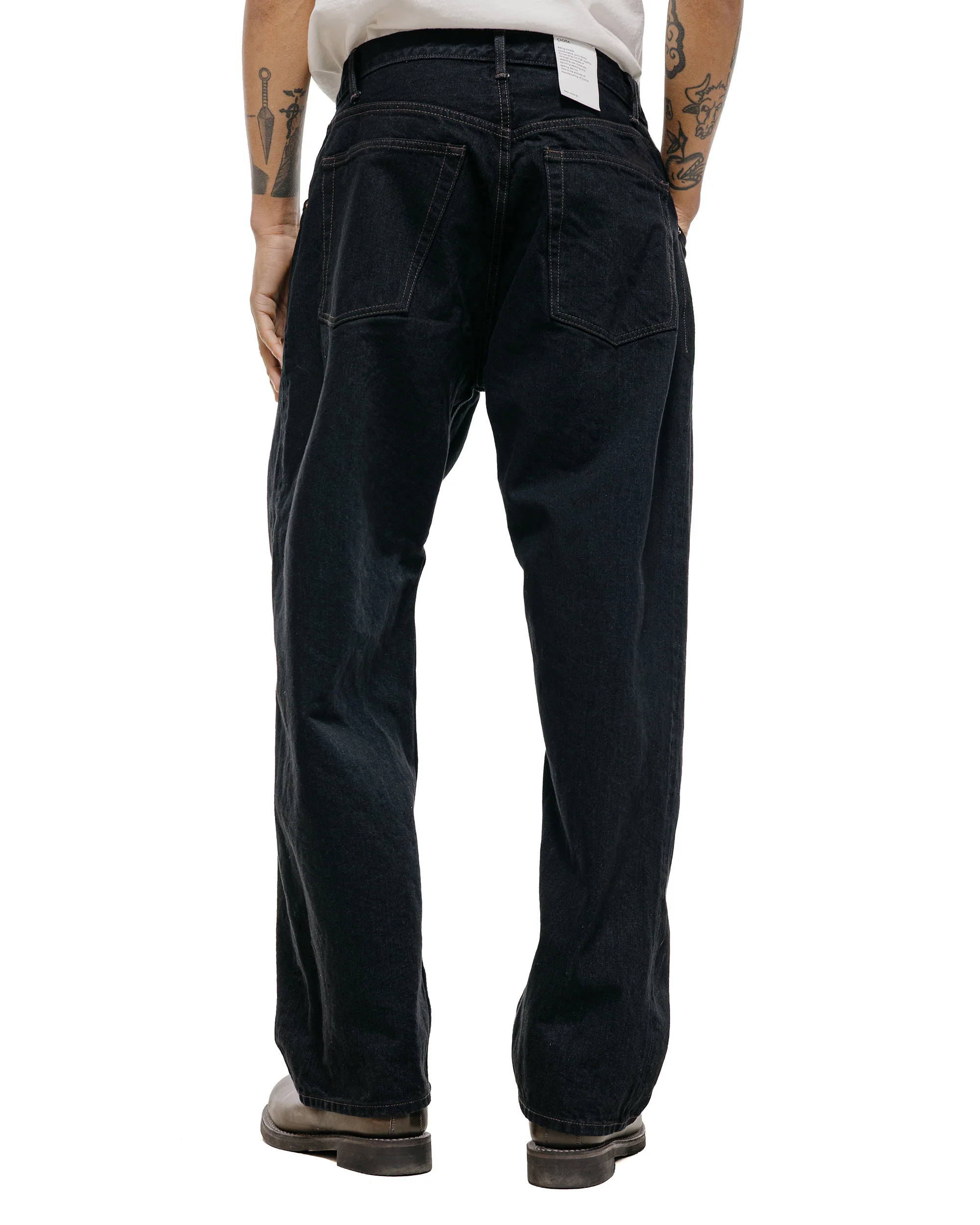 CIOTA Baggy 5 Pockets Pants Black One Wash - Image 4