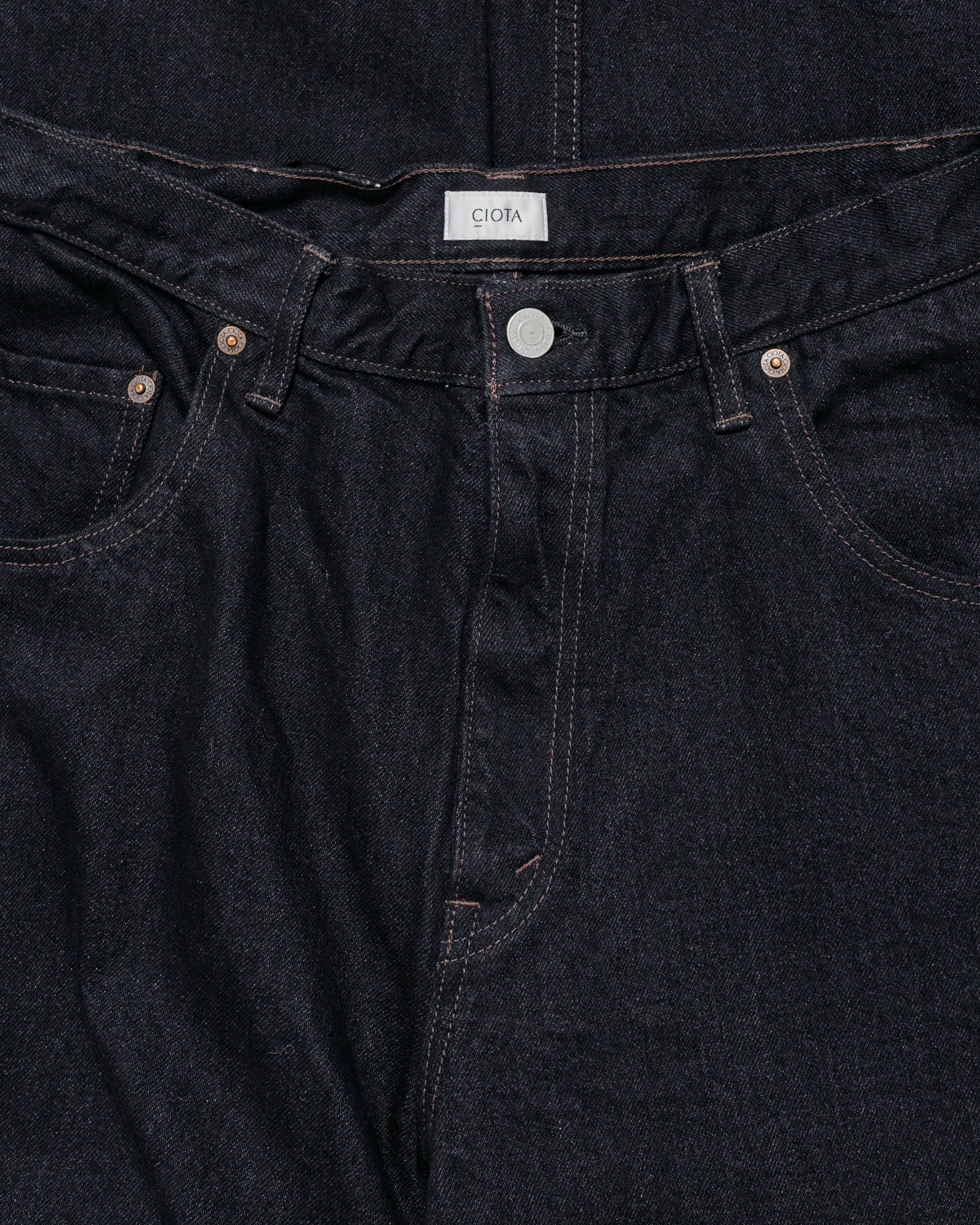 CIOTA Baggy 5 Pockets Pants Black One Wash - Image 6
