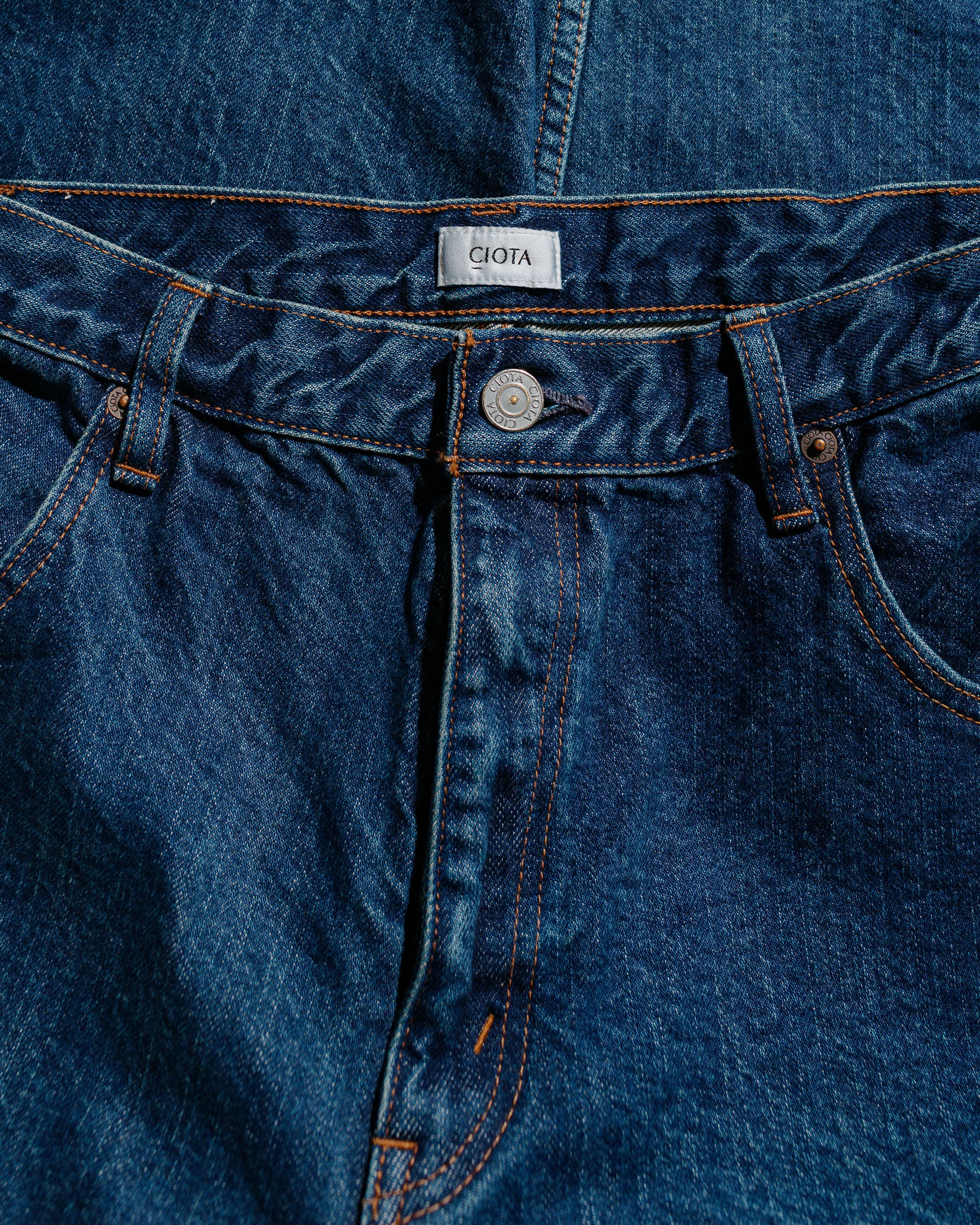 CIOTA Baggy 5 Pockets Pants Dark Blue Damage - Image 5
