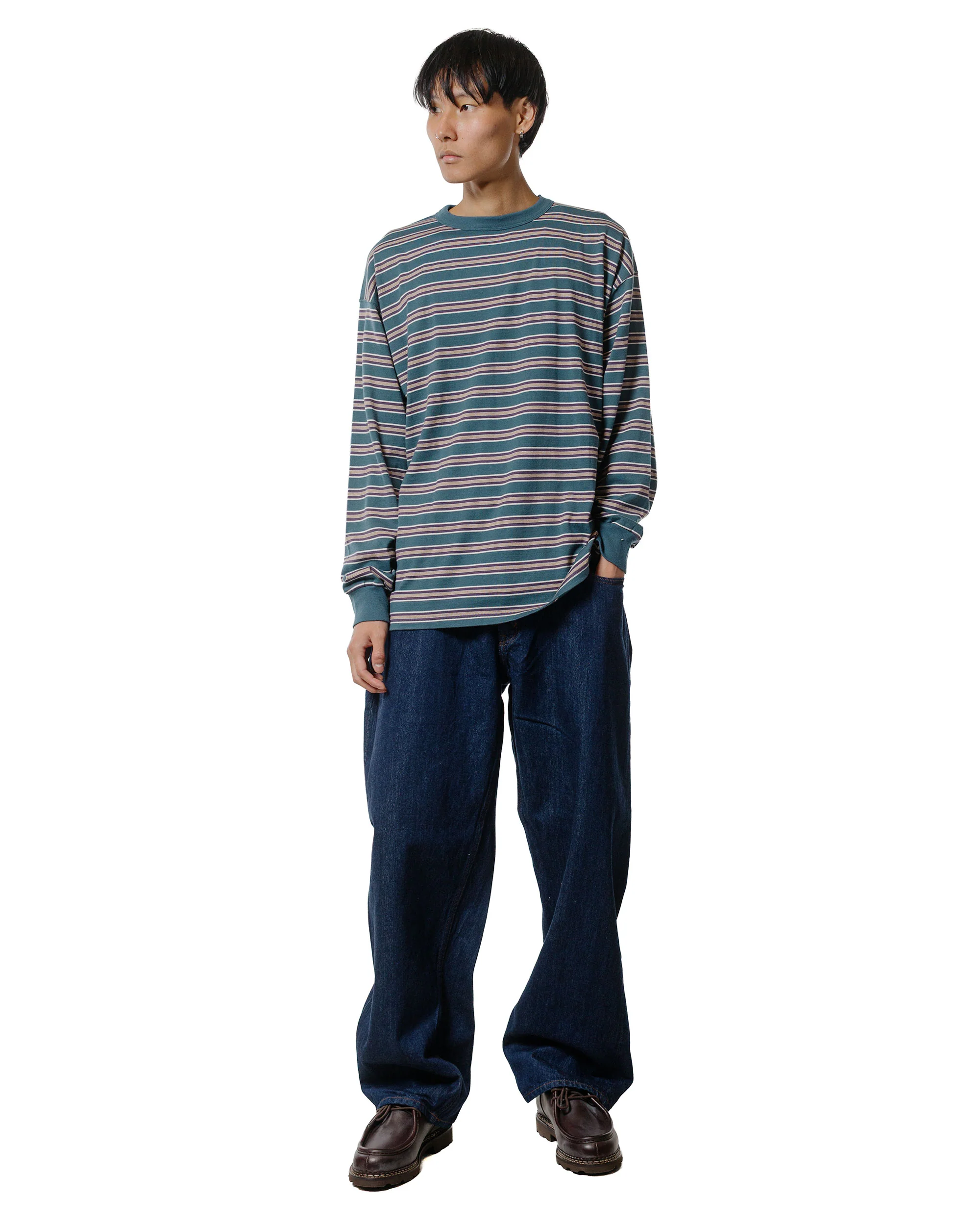 CIOTA Baggy 5 Pockets Pants Navy One Wash - Image 4