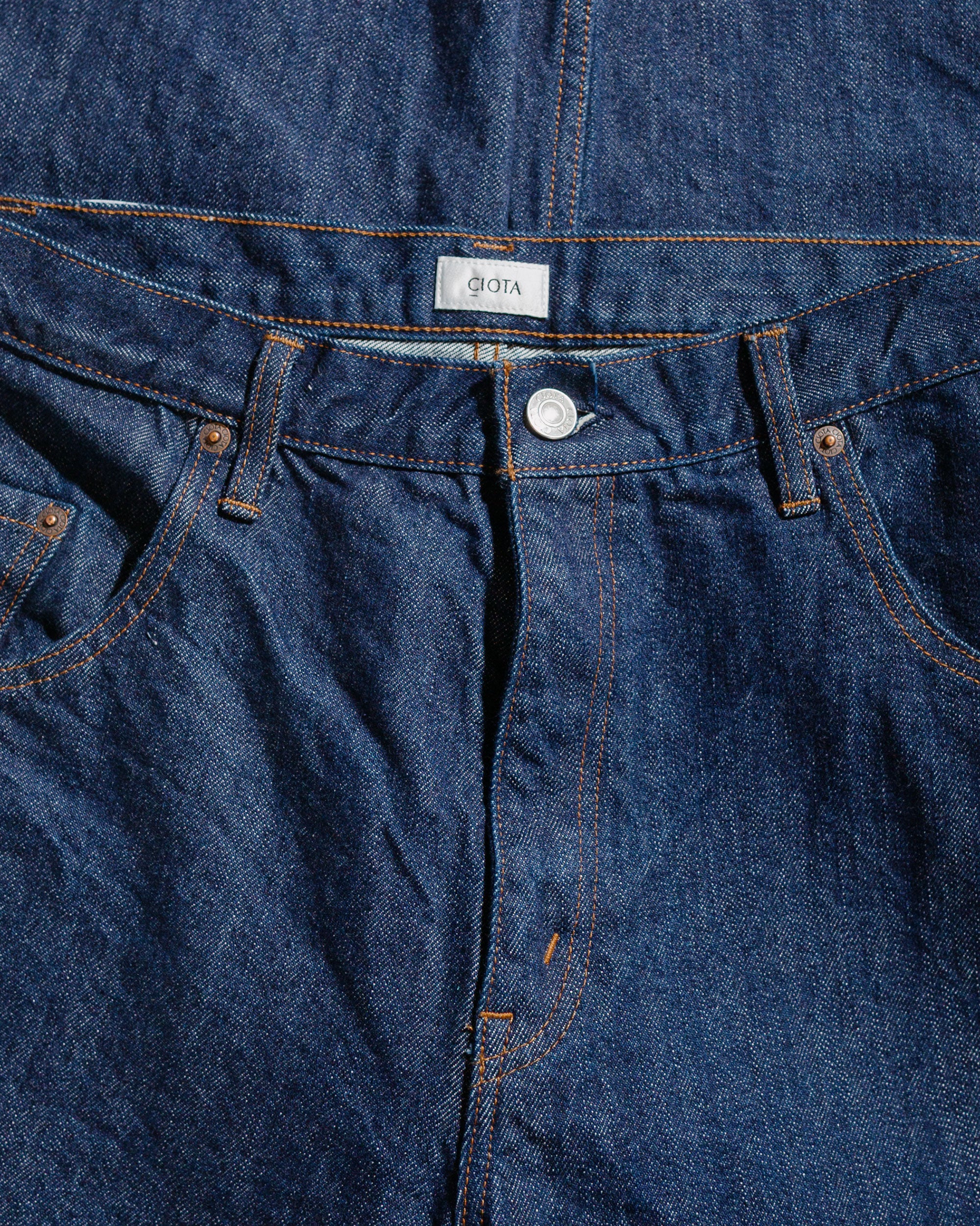 CIOTA Baggy 5 Pockets Pants Navy One Wash - Image 5