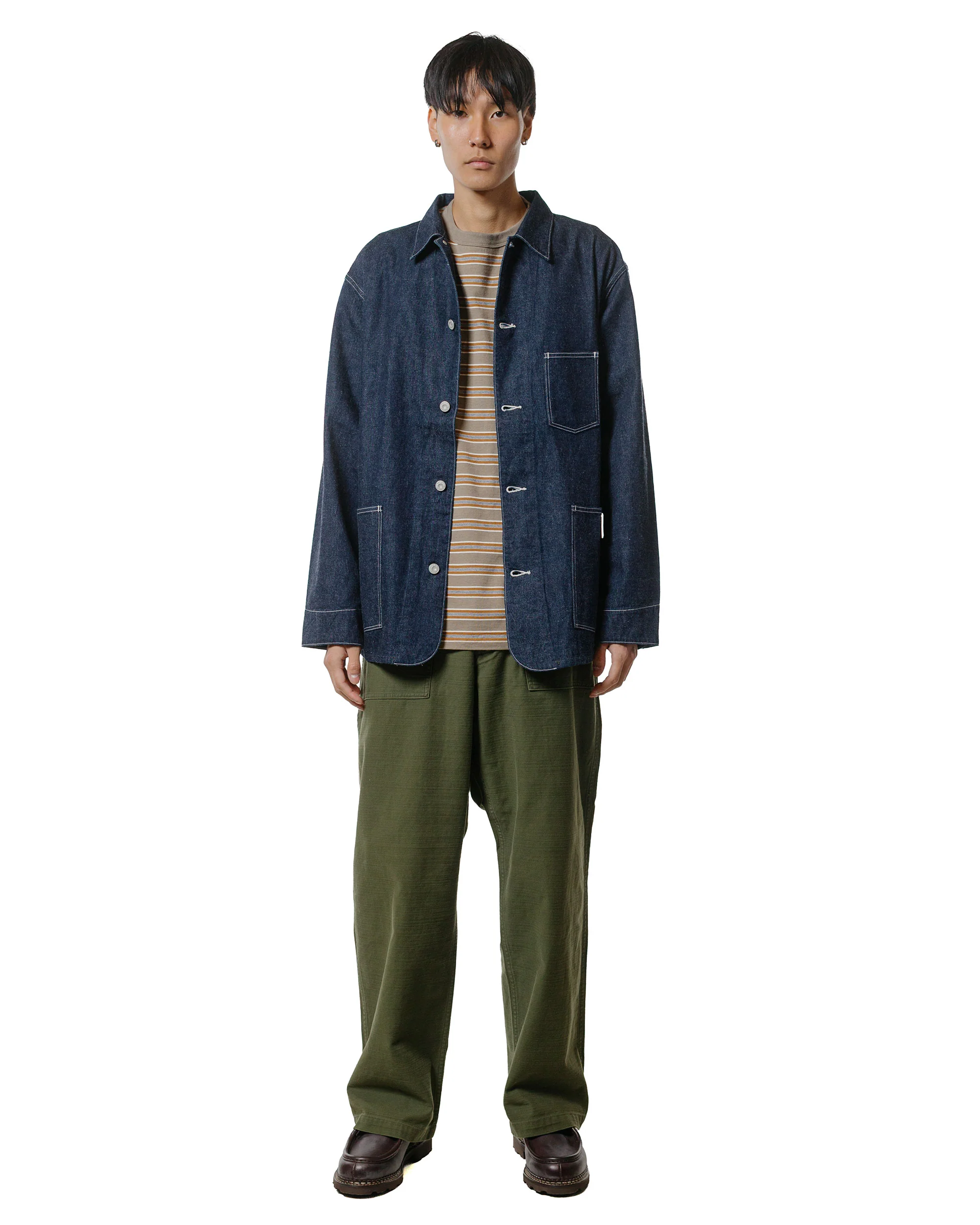 CIOTA Baker Pants (Baggy) Dark Olive Stone Wash - Image 4