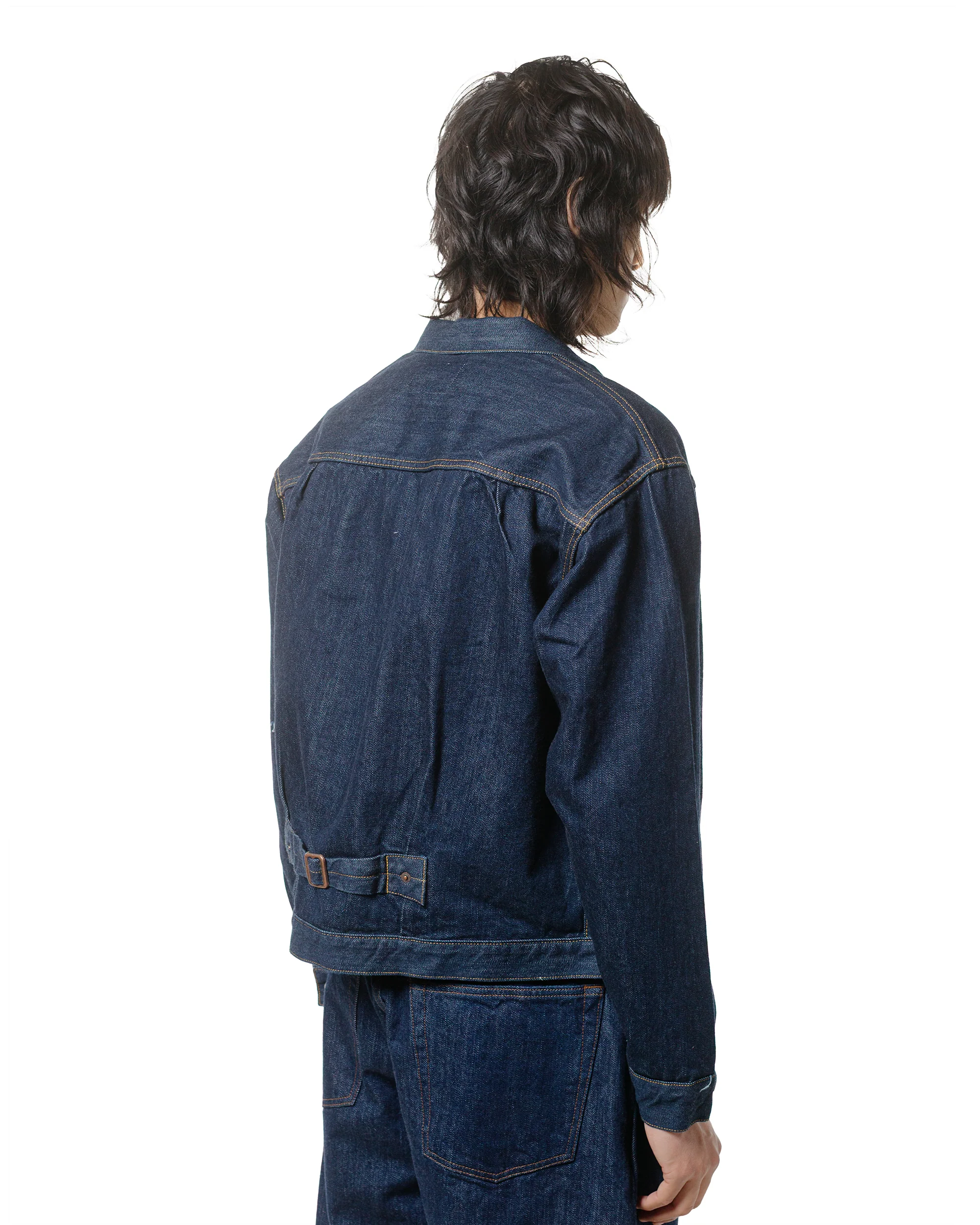 CIOTA Single Pocket Denim Jacket (Real Indigo) Navy One Wash - Image 3